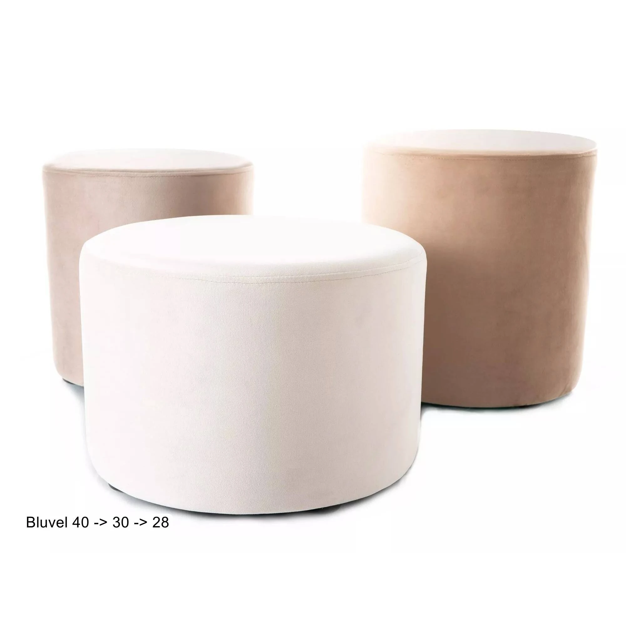 Пуф Signal DOTI B VELVET св.беж BL.30 d.38 DOTIBV30