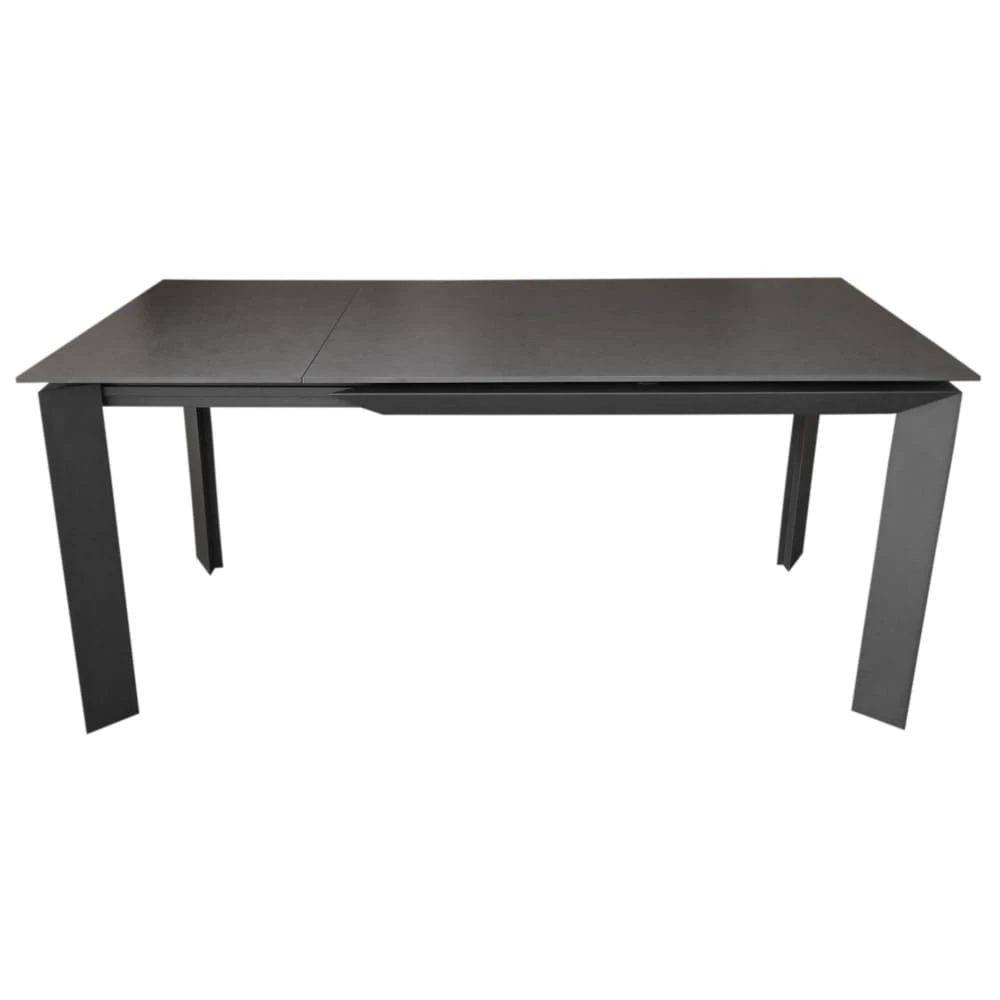 Стіл обідній розкладний VERMONT Vintage Grey сірий 120-170x80x76 (кераміка+метал)