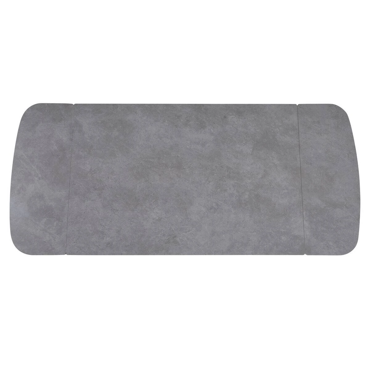 Стіл обідній розкладний Dublin Ceramic 120-180x80x76 світло-сірий/чорний каркас