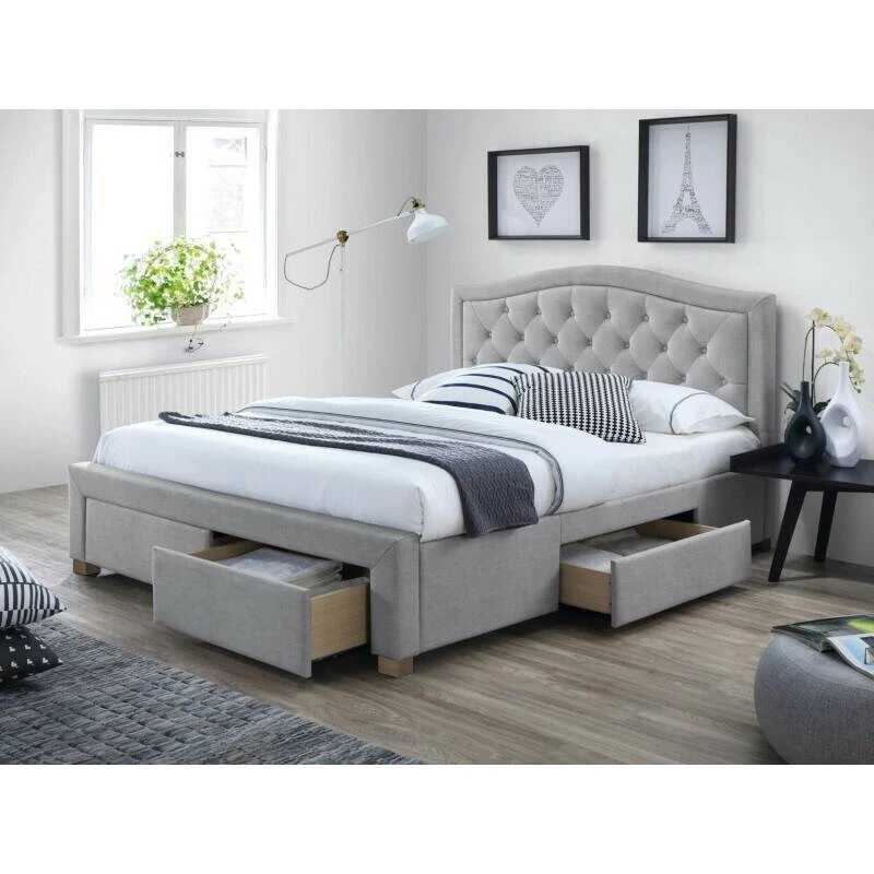 Ліжко двоспальне Signal Electra 160X200 Сірий ELECTRA160SZ