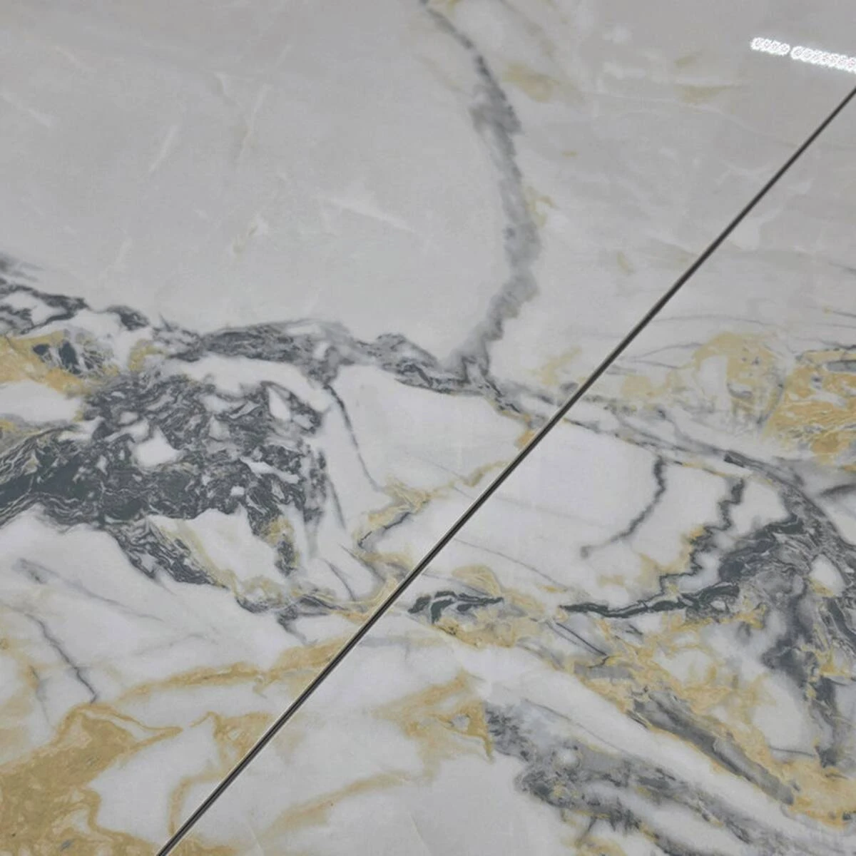 Стіл обідній розкладний Ferragamo Ceramic 95-135x72x76 білий позолочений глянець/кашемір