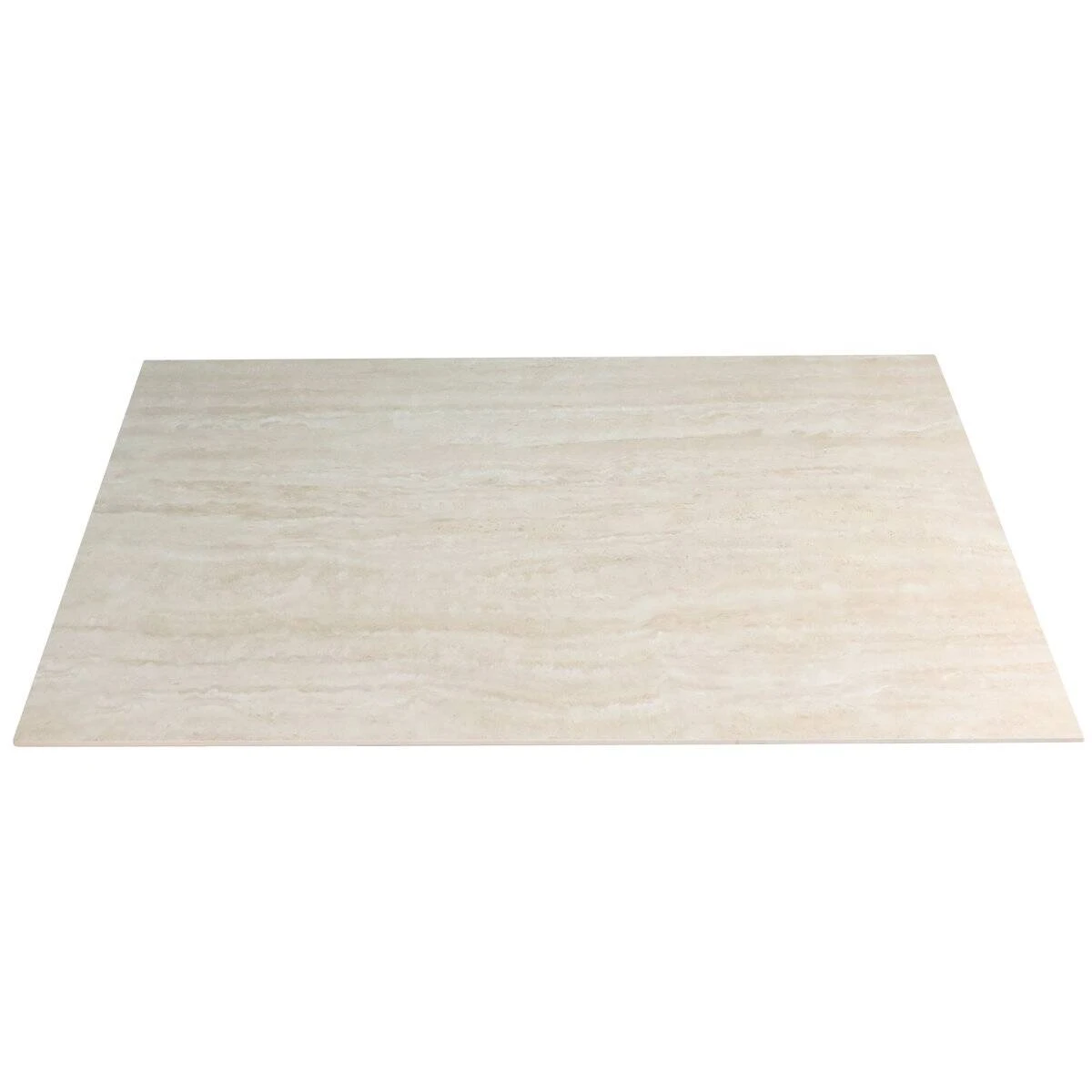 Стіл обідній розкладний Fernando Ceramic 160-220x90x76 травертин матовий/темний горіх