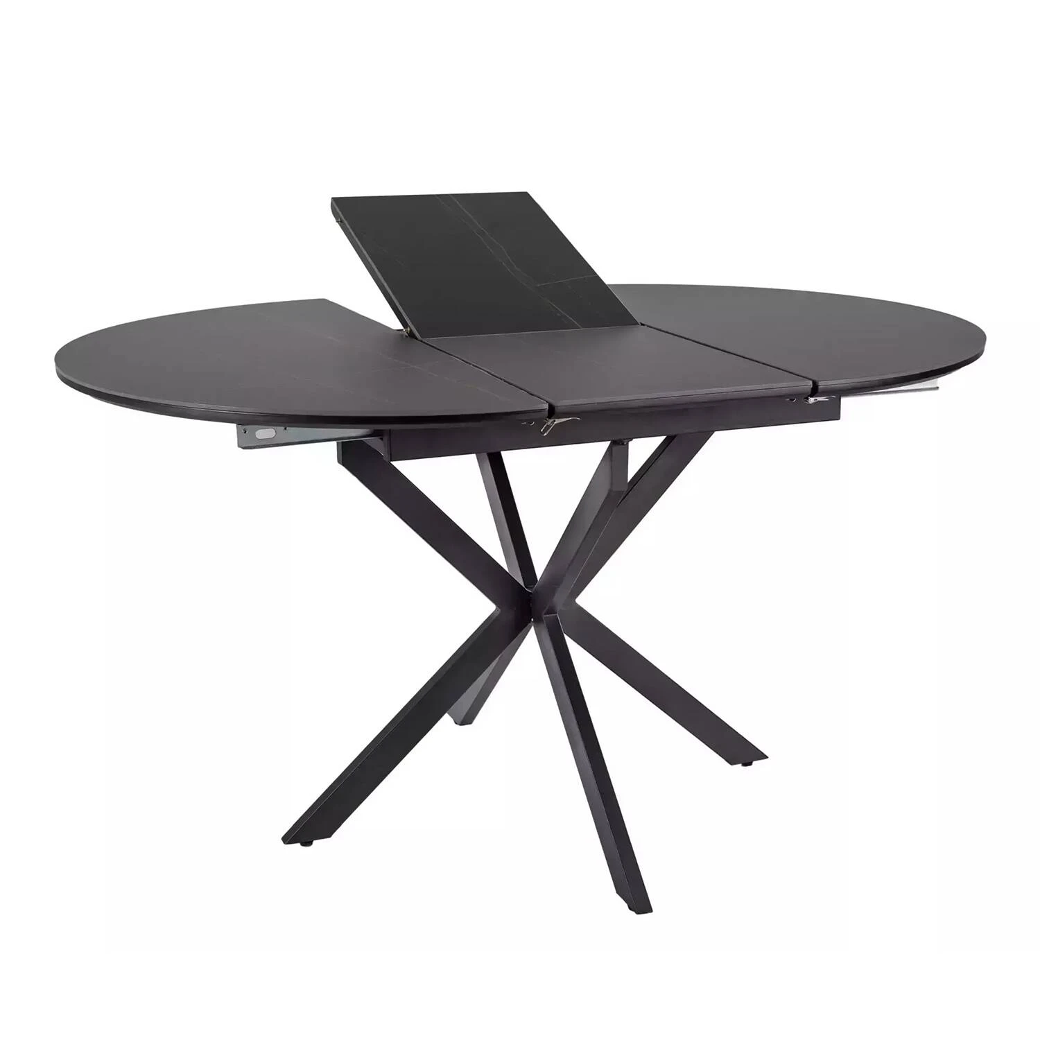 Стіл обідній розкладний Signal Gaston Ceramic 100-135x100x75 чорний