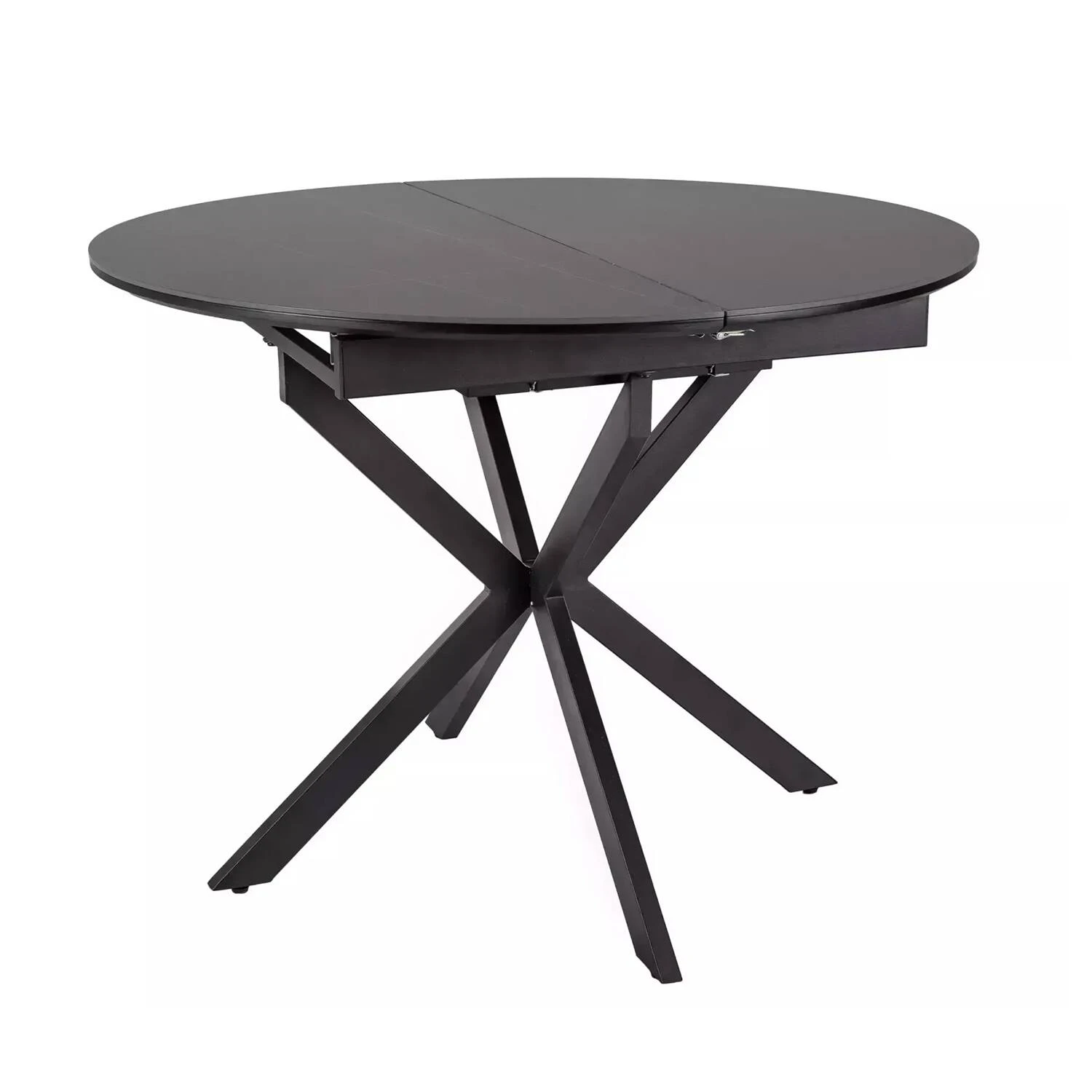 Стіл обідній розкладний Signal Gaston Ceramic 100-135x100x75 чорний