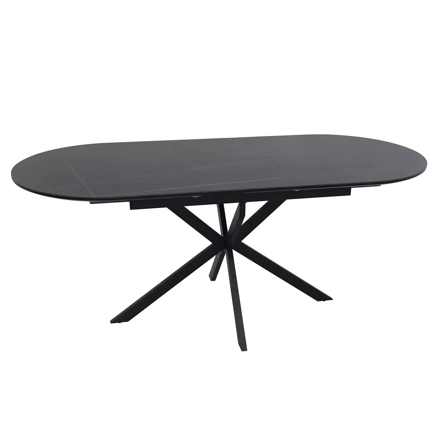 Стіл обідній розкладний Signal Gaston Ceramic 140-180x80x76 чорний