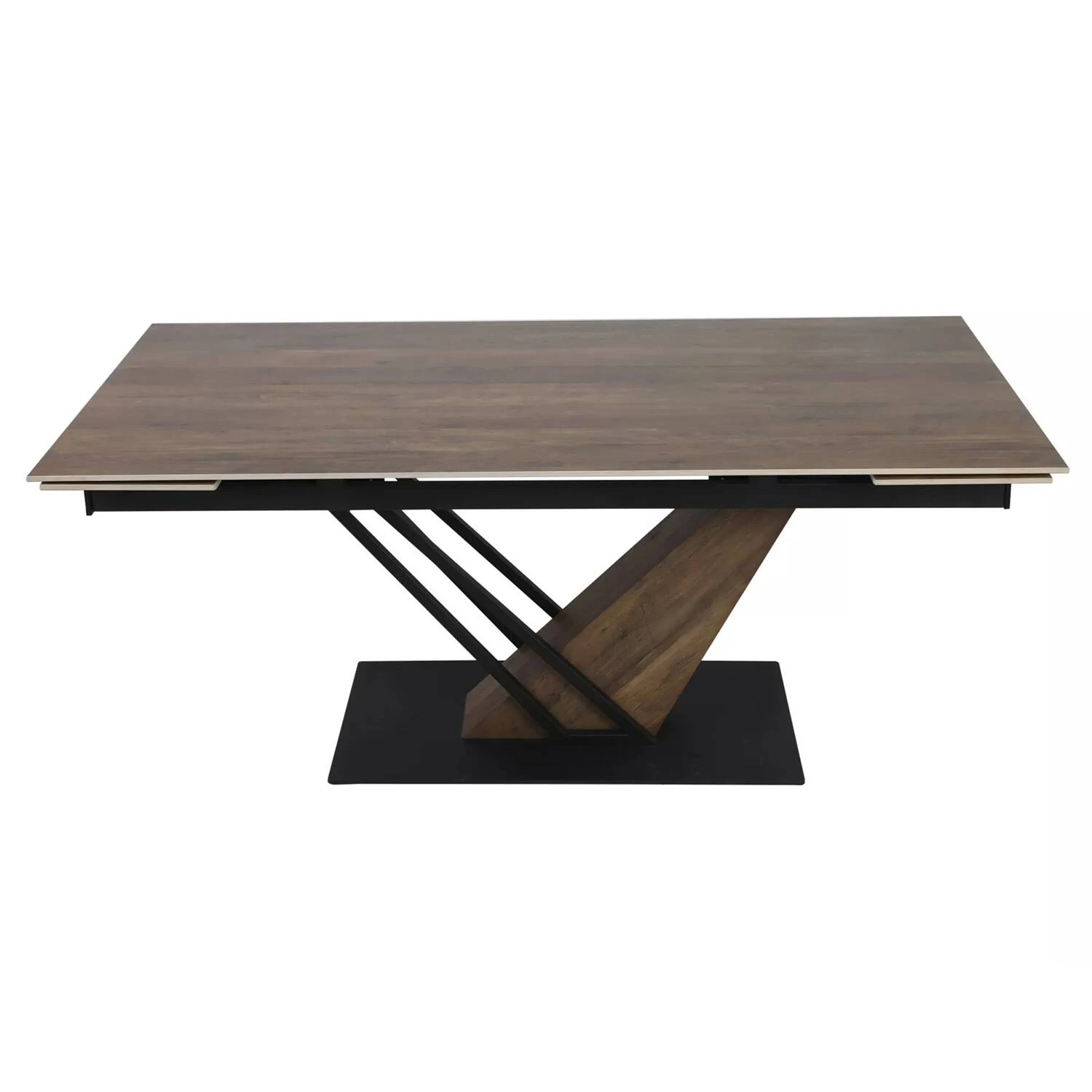 Стіл обідній розкладний Signal Genesis Legno 160-220x90x75 дуб/чорний
