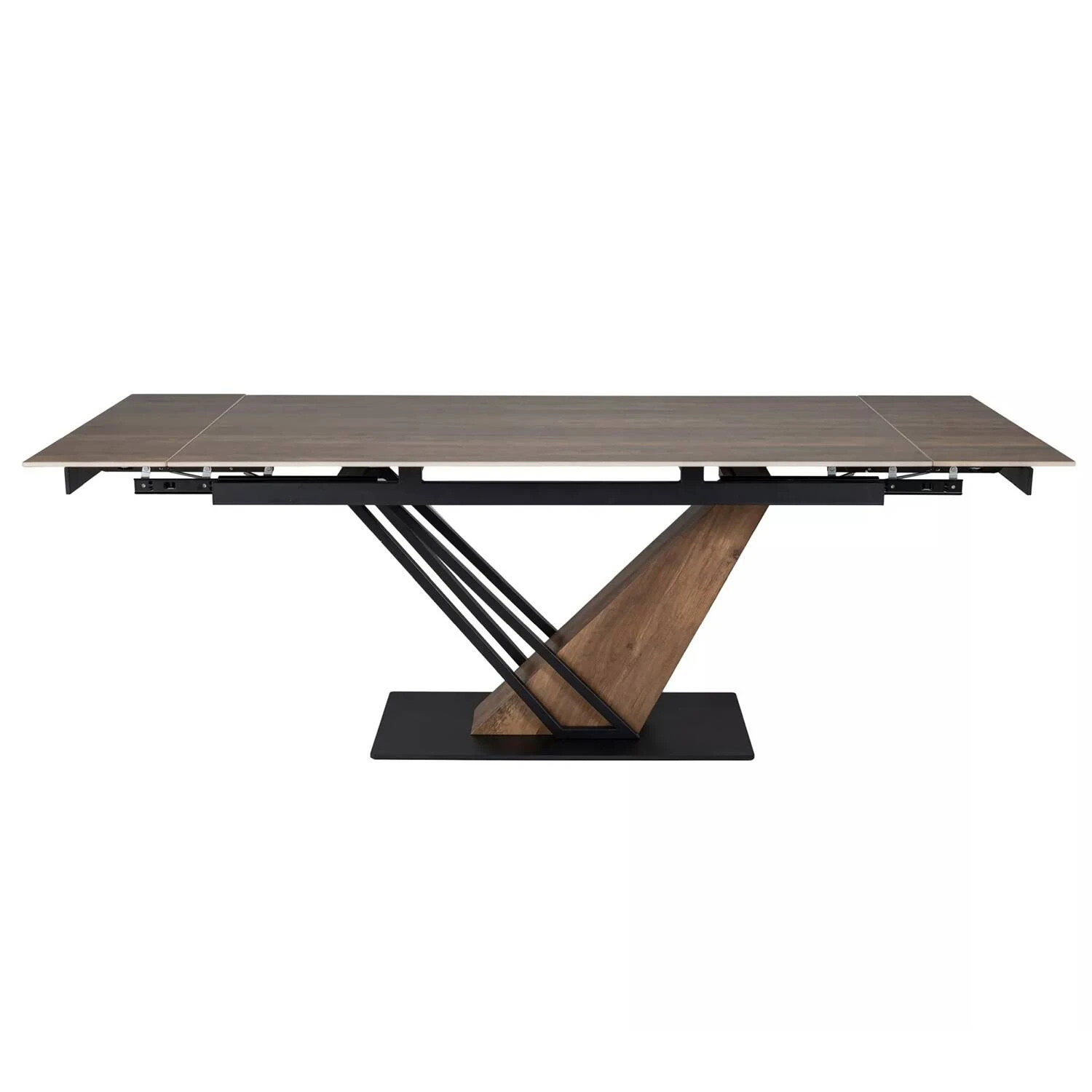 Стіл обідній розкладний Signal Genesis Legno 180-240x90x75 дуб/чорний