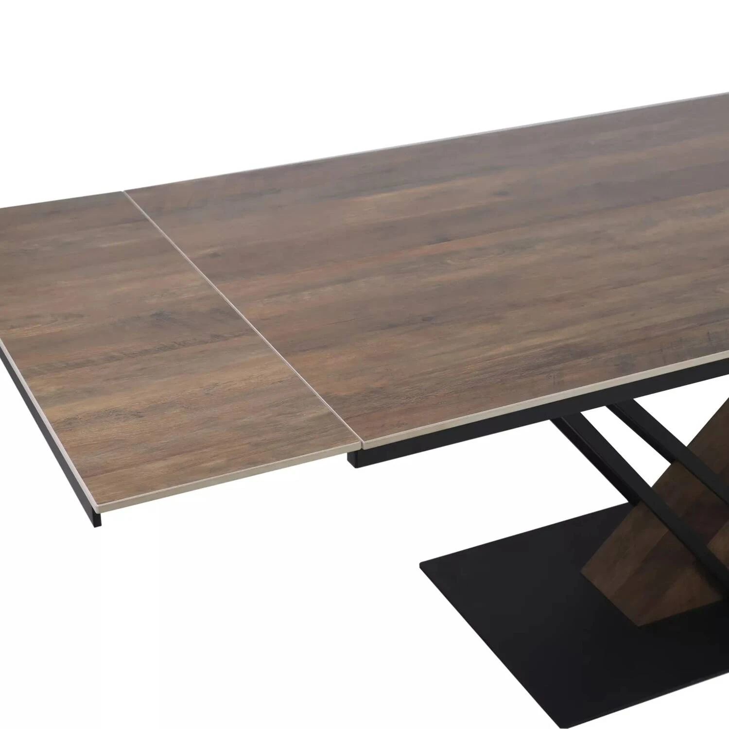 Стіл обідній розкладний Signal Genesis Legno 180-240x90x75 дуб/чорний