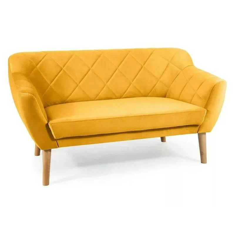 Диван-софа Signal KARO 2 VELVET карі/бук BL.68 KARO2V68BU