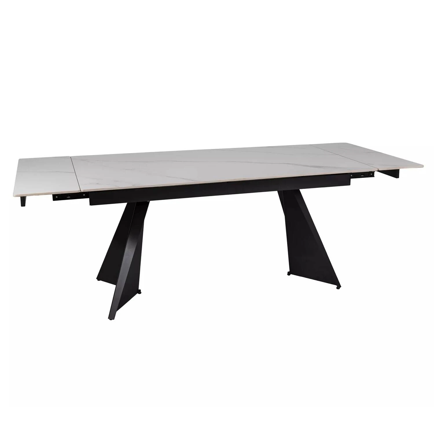 Стіл обідній розкладний Signal Laconi 160-220x90x75 білий/чорний