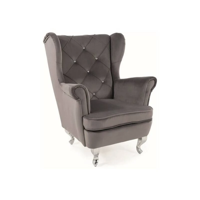 Крісло дитяче Signal LILI VELVET сірий BL.14 / срібний LILIVSZS