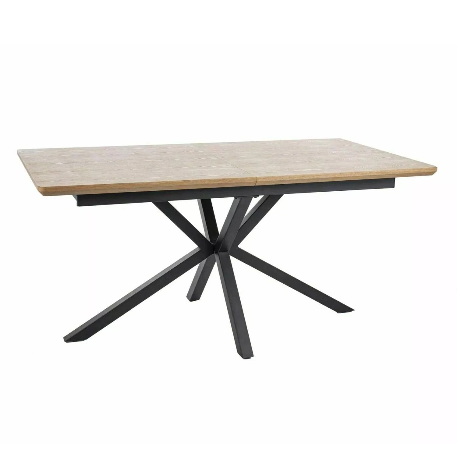 Стіл обідній розкладний Signal Logan 160-200x90x75 дуб/чорний матовий