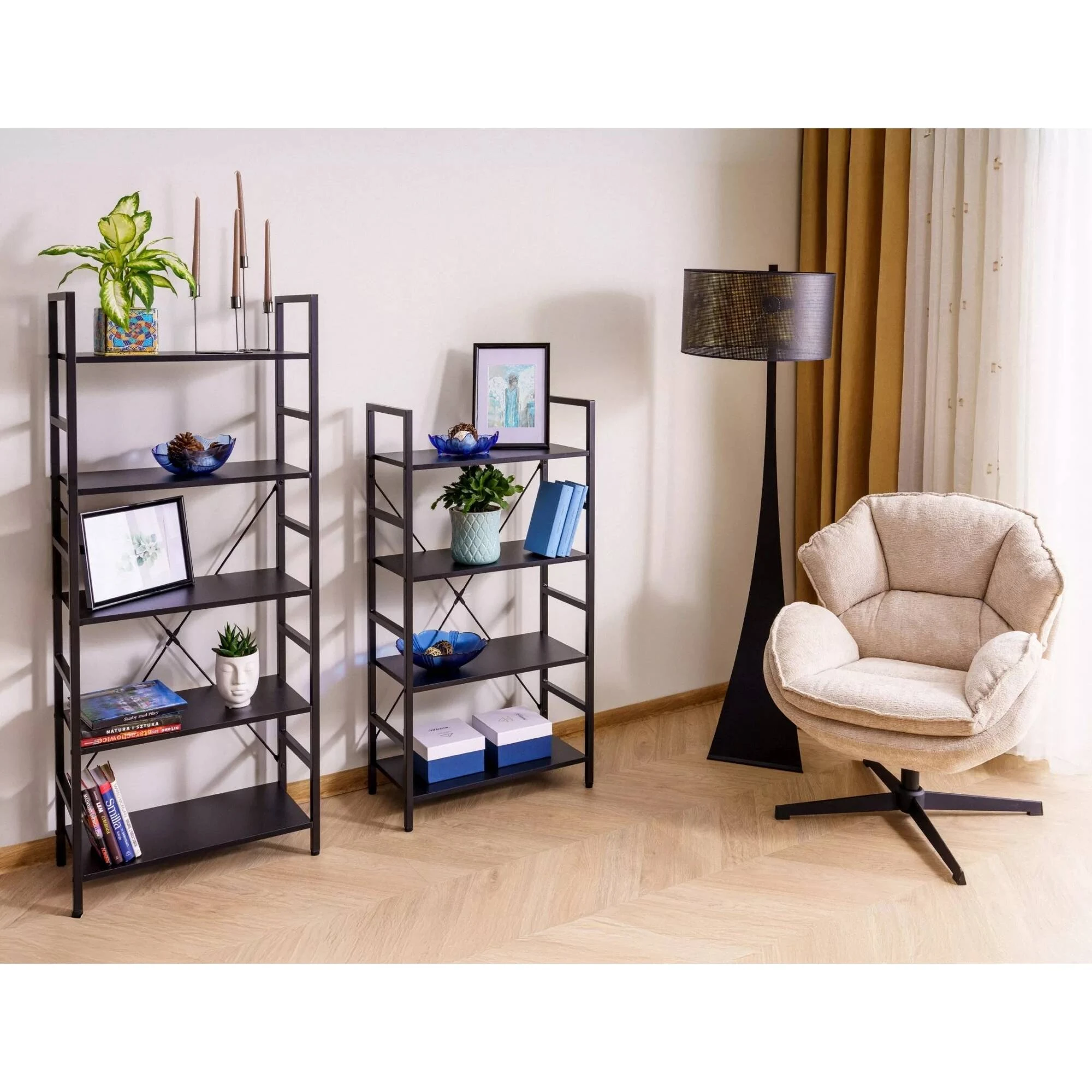 Стелаж Signal LOFT R4 Чорний 115х60х30 LOFTR4C