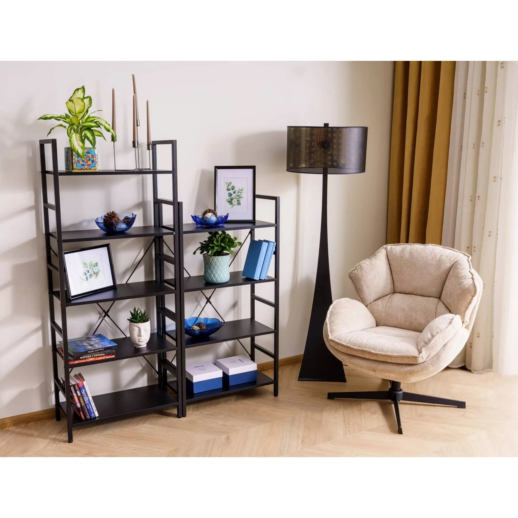 Стелаж Signal LOFT R4 Чорний 115х60х30 LOFTR4C