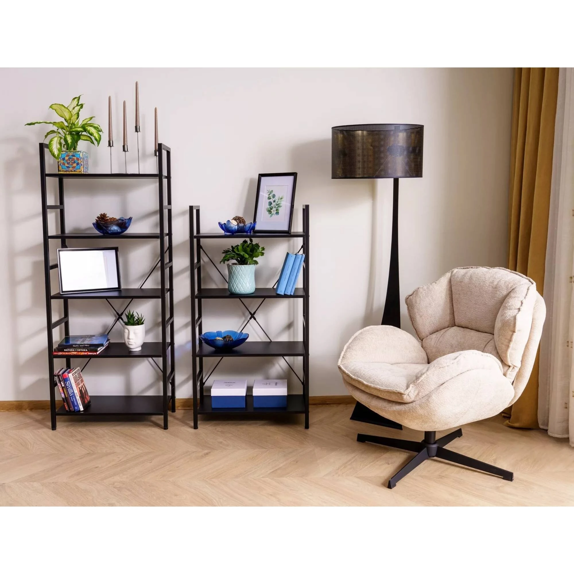 Стелаж Signal LOFT R5 Чорний 146х60х30 LOFTR5C