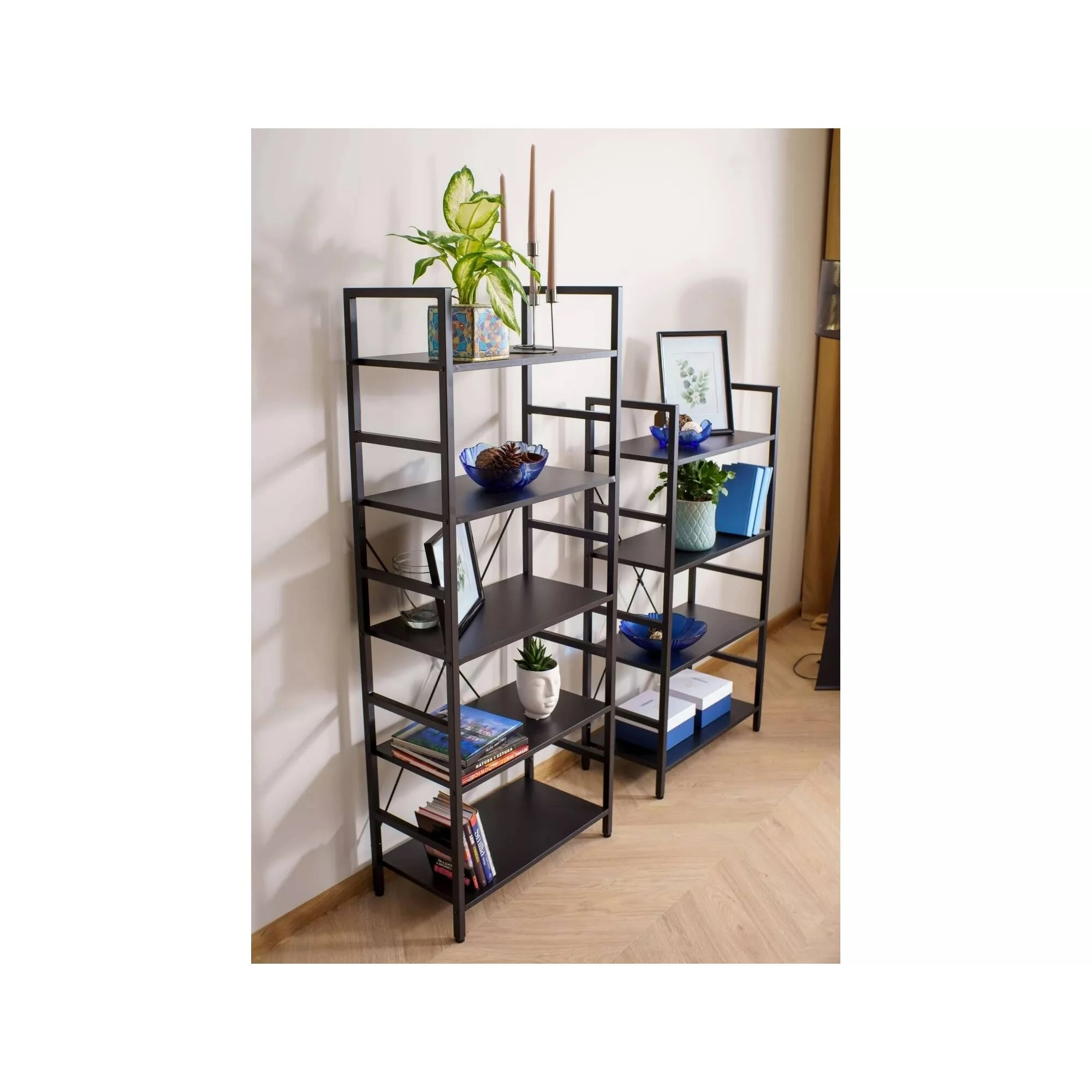 Стелаж Signal LOFT R5 Чорний 146х60х30 LOFTR5C