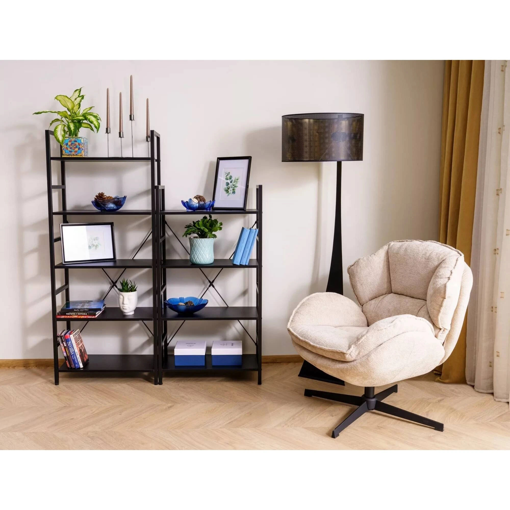 Стелаж Signal LOFT R5 Чорний 146х60х30 LOFTR5C