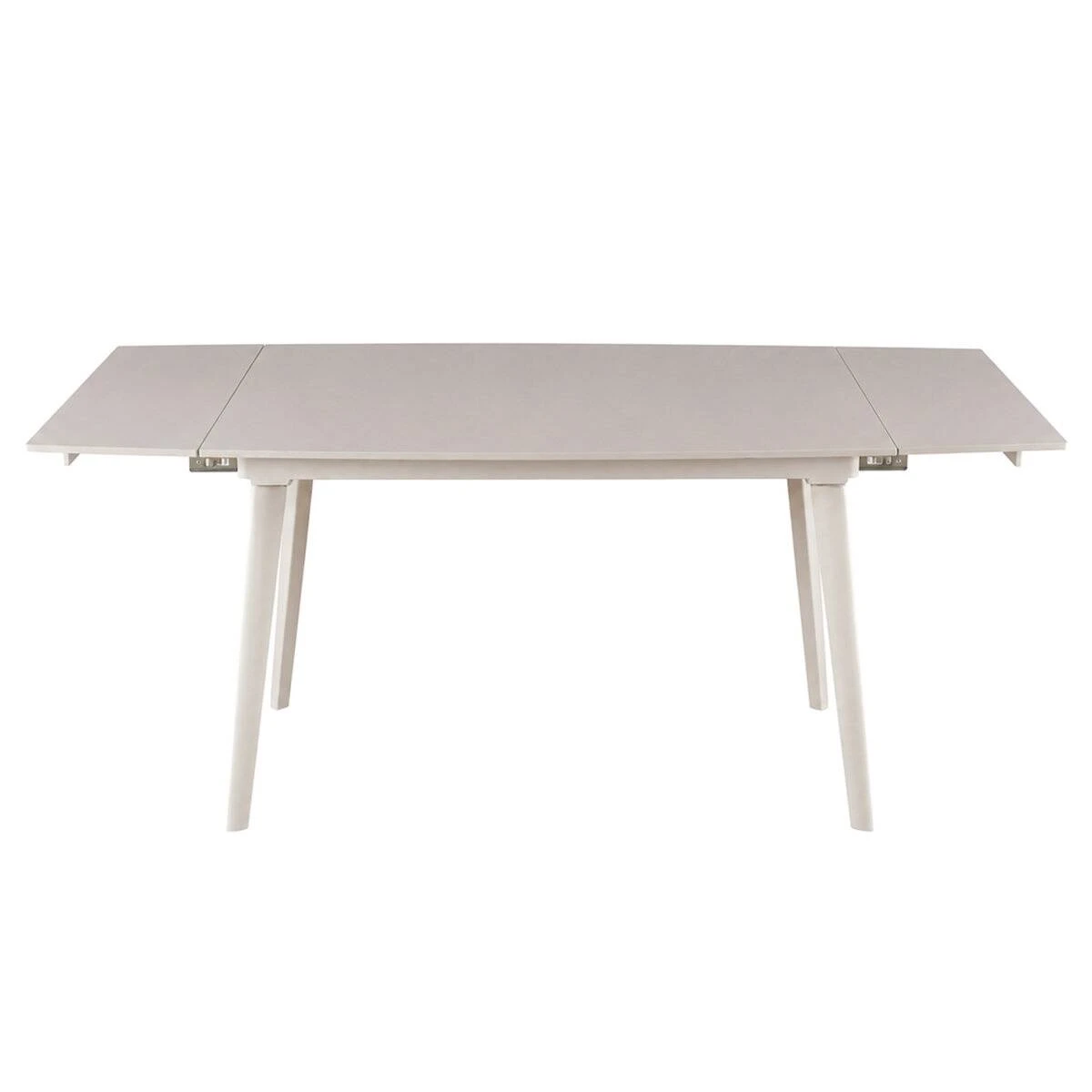 Стіл обідній розкладний Lorian Ceramic 120-180x80x76 білий/кашемір