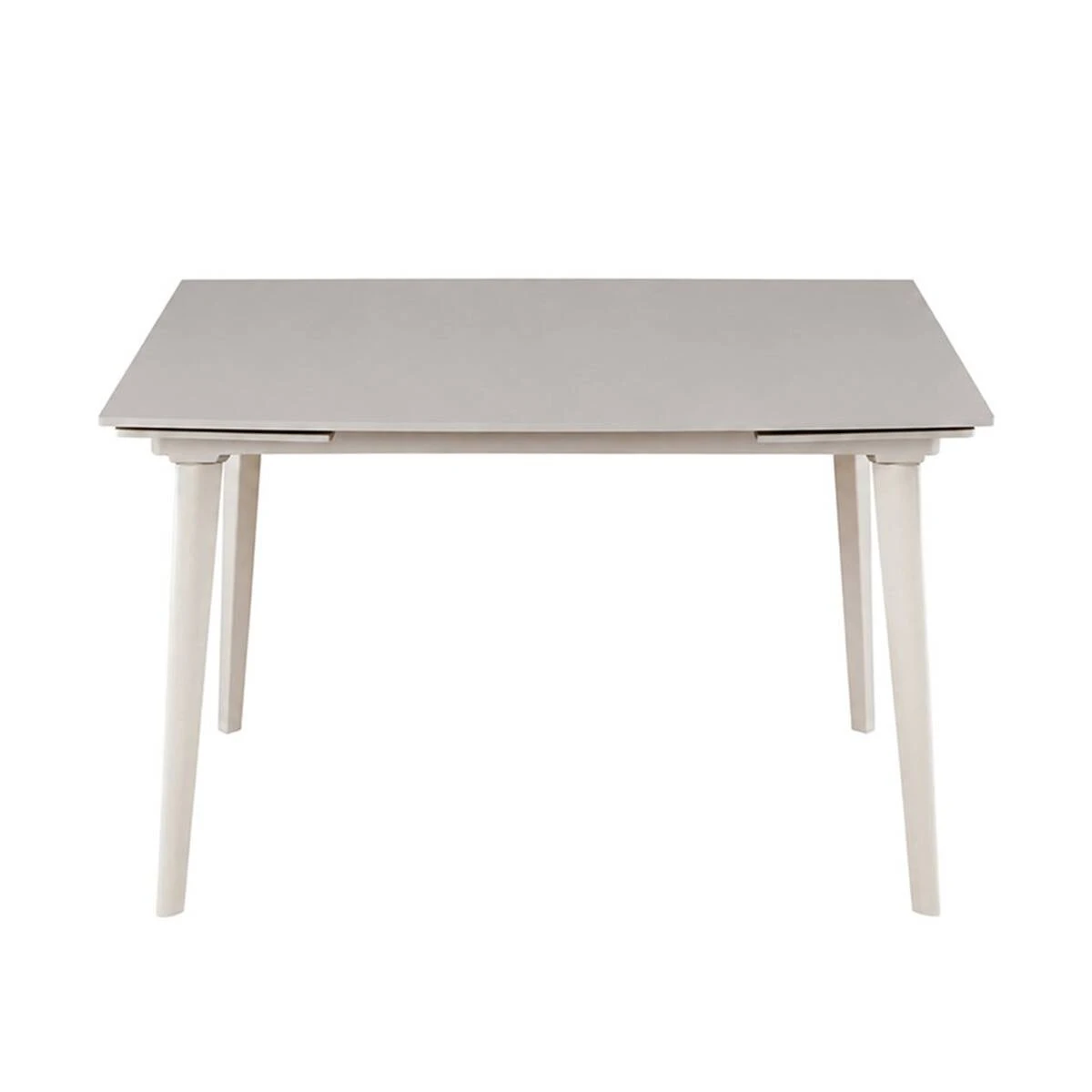 Стіл обідній розкладний Lorian Ceramic 120-180x80x76 білий/кашемір