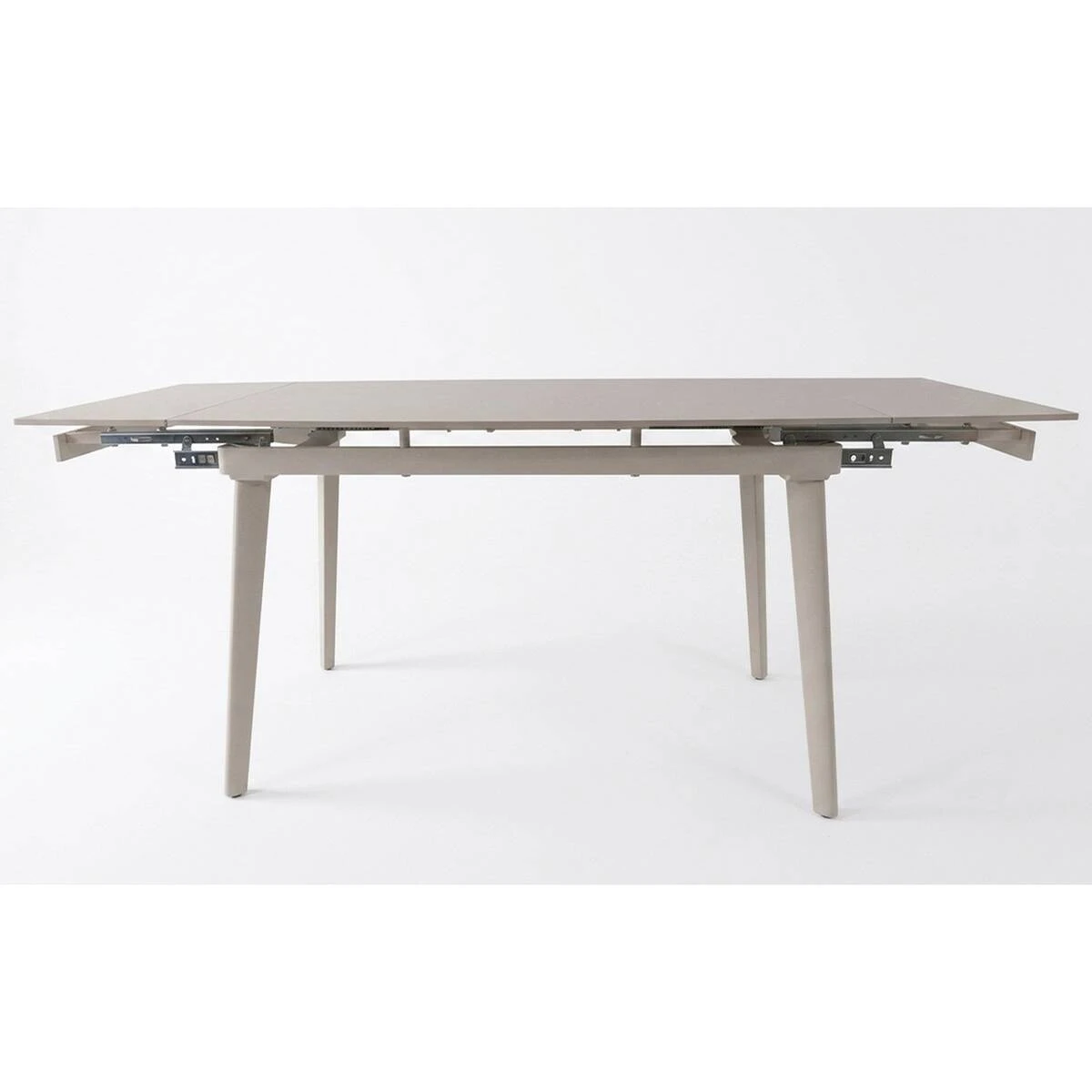 Стіл обідній розкладний Lorian Ceramic 120-180x80x76 білий/кашемір