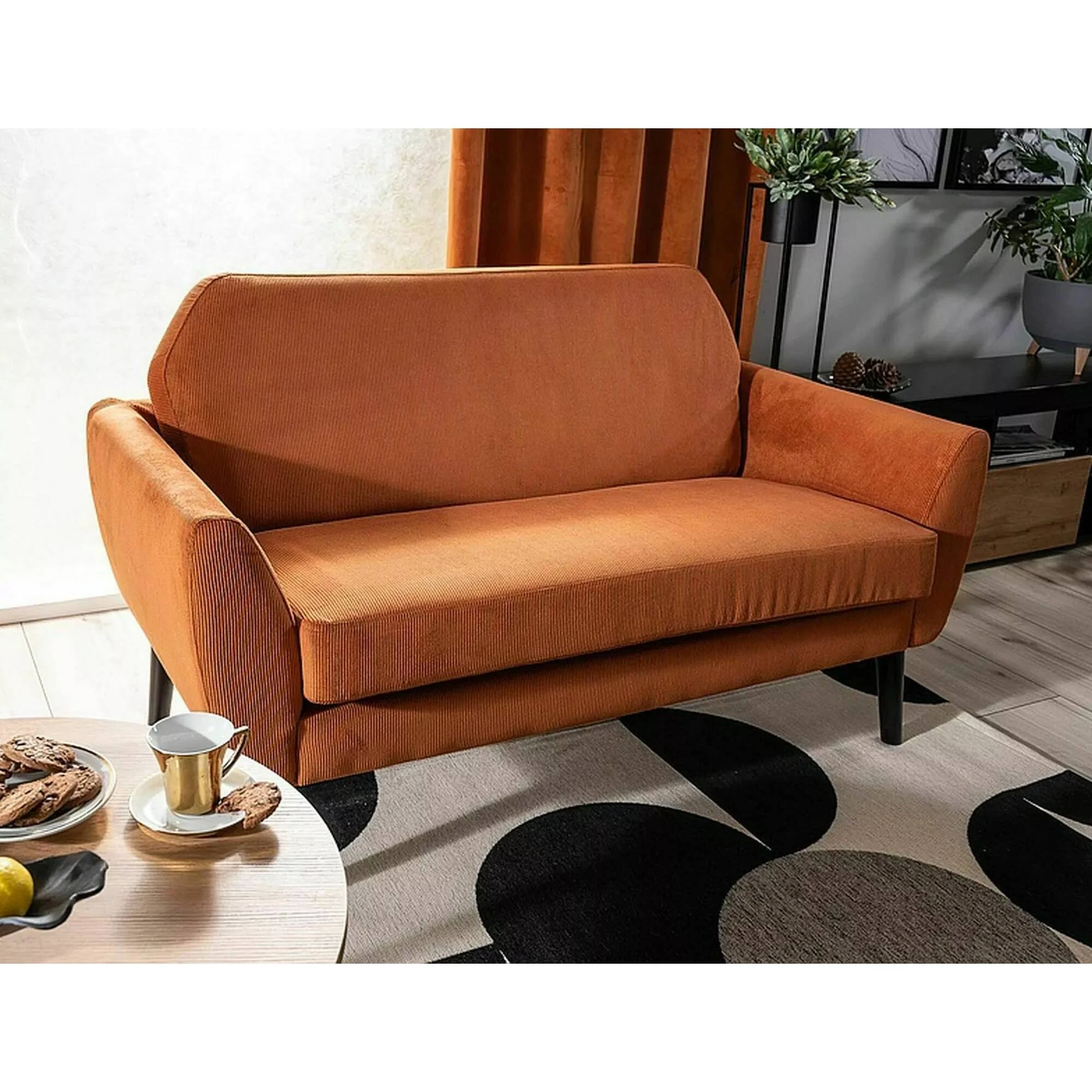 Диван софа Signal MENA VELVET цинамон/венге BL.4215 MENAVCYW
