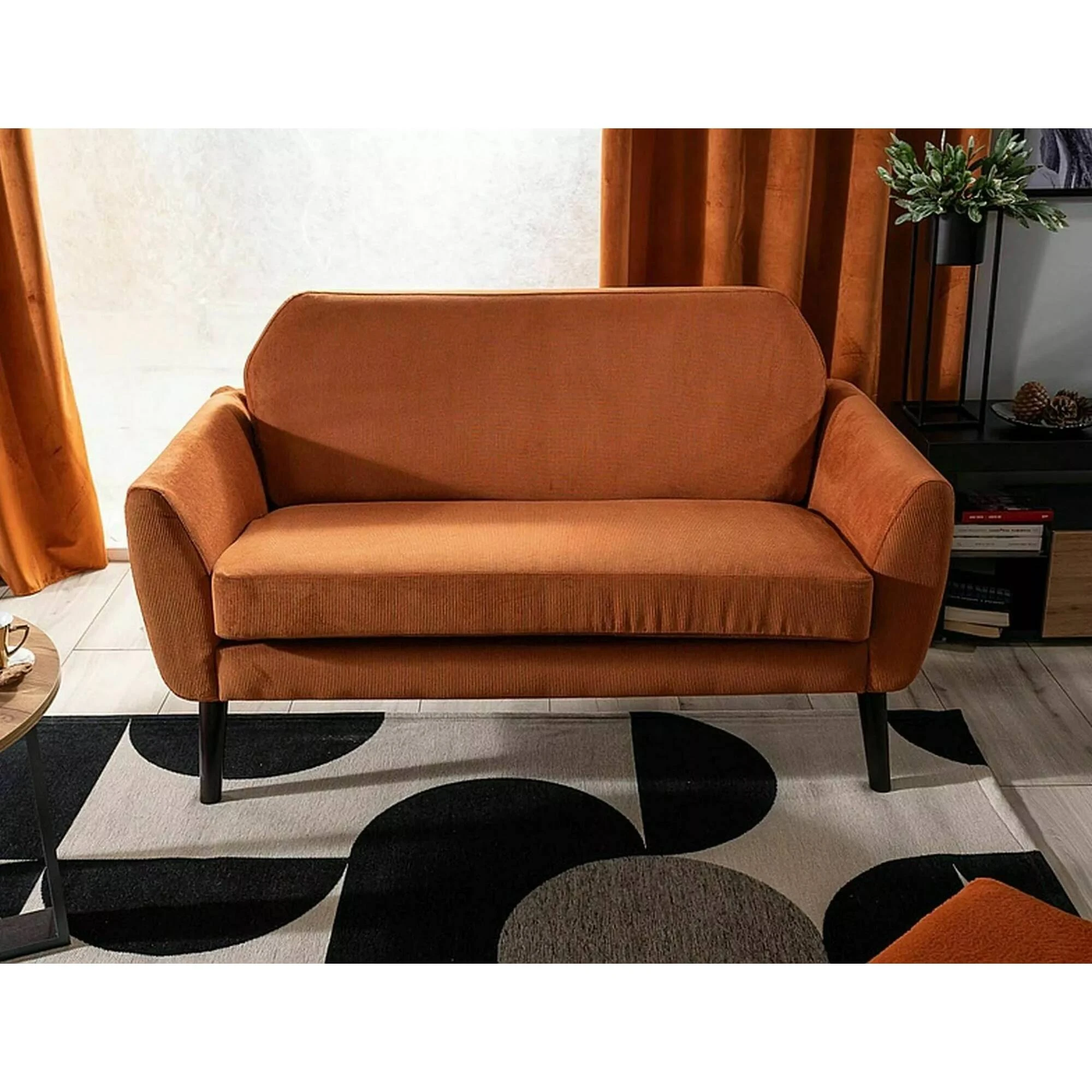 Диван софа Signal MENA VELVET цинамон/венге BL.4215 MENAVCYW