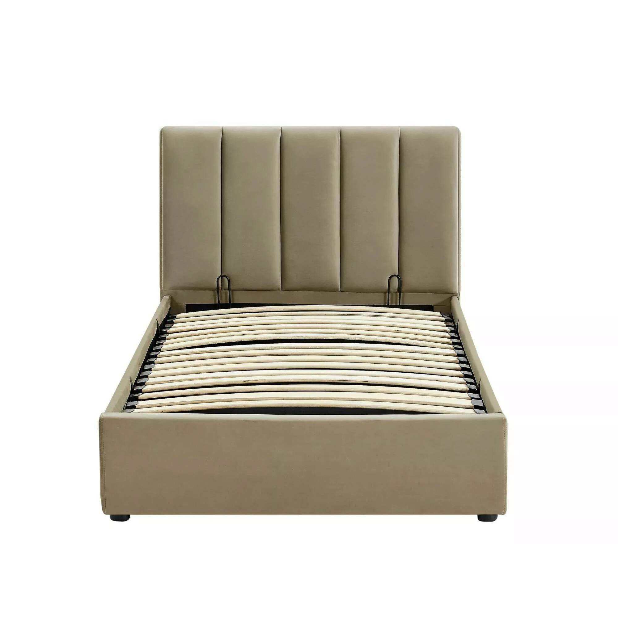 Ліжко односпальне Signal MONTREAL VELVET 90X200 Бежевий BLUVEL 28 MONTREALV90BE