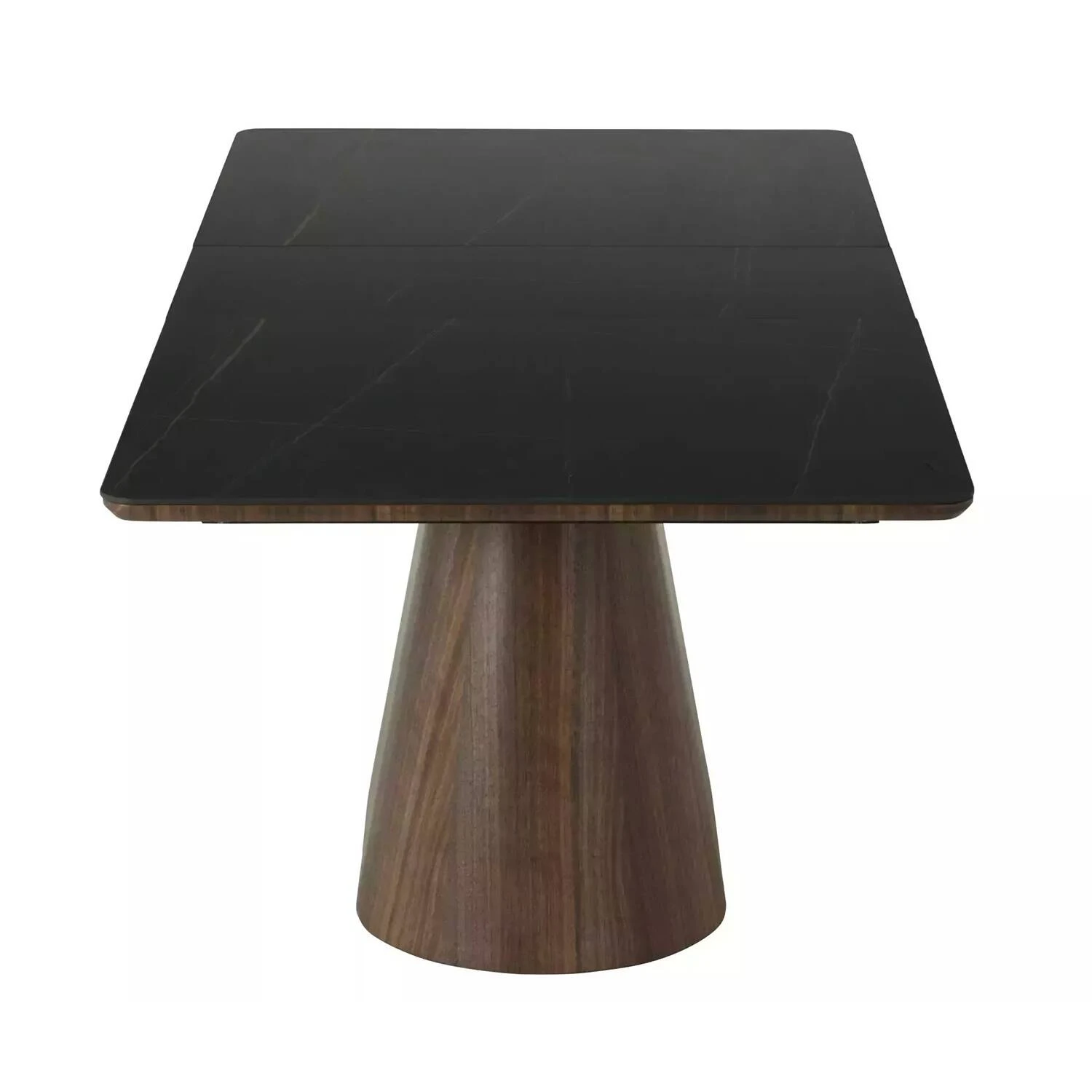 Стіл обідній розкладний Signal Monaco 160-200x90x75 чорний/горіх
