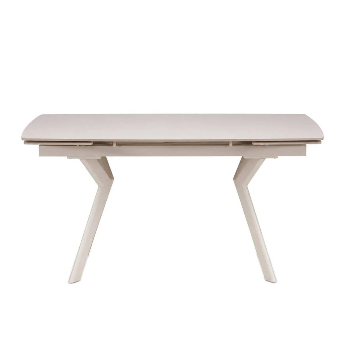 Стіл обідній розкладний Noreen Ceramic 140-200x80x76 білий/кашемір