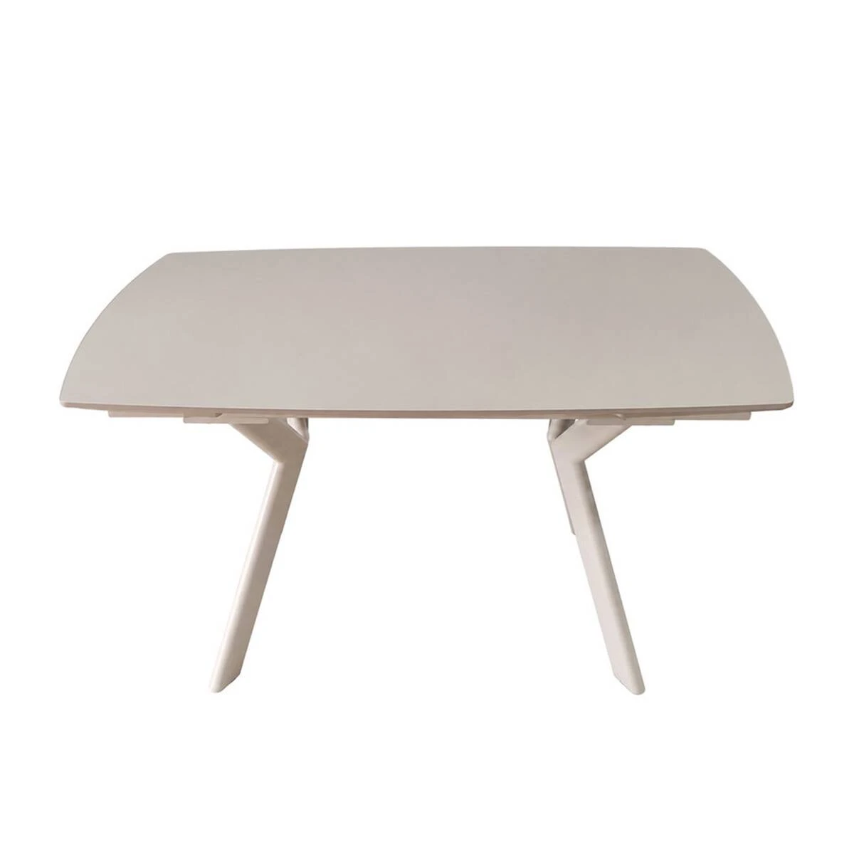 Стіл обідній розкладний Noreen Ceramic 140-200x80x76 білий/кашемір