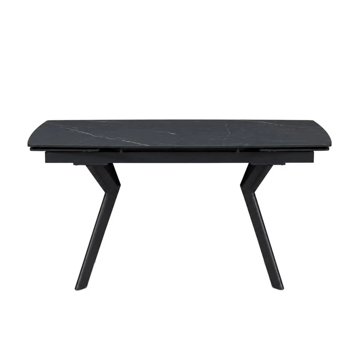 Стіл обідній розкладний Noreen Ceramic 140-200x80x76 чорний/чорний