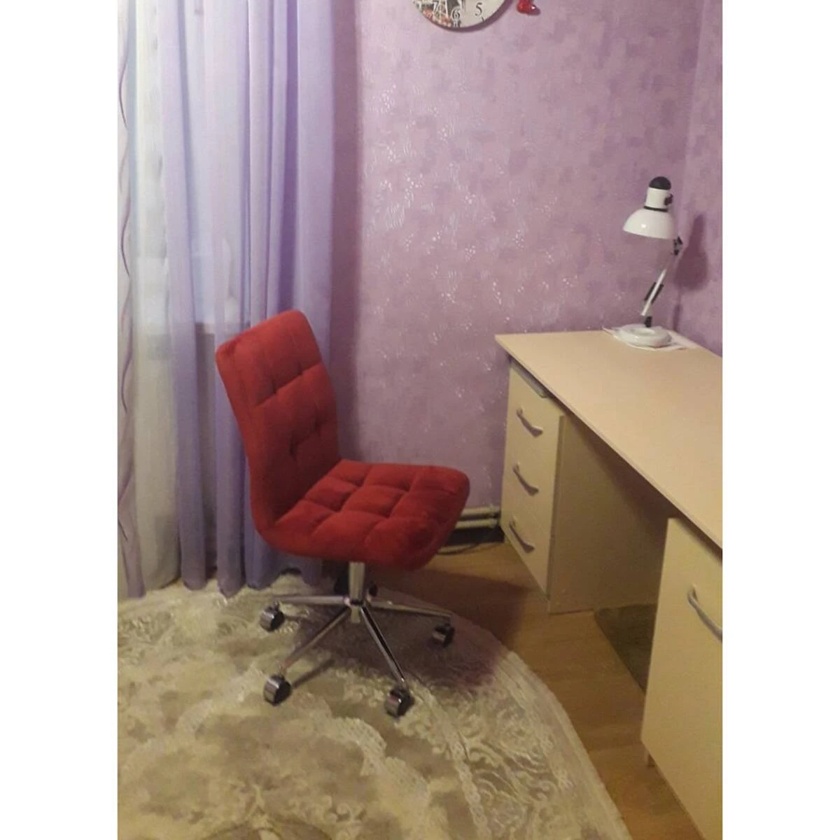 Крісло комп'ютерне (офісне) поворотне Signal Q-020 Velvet бордо bl.59