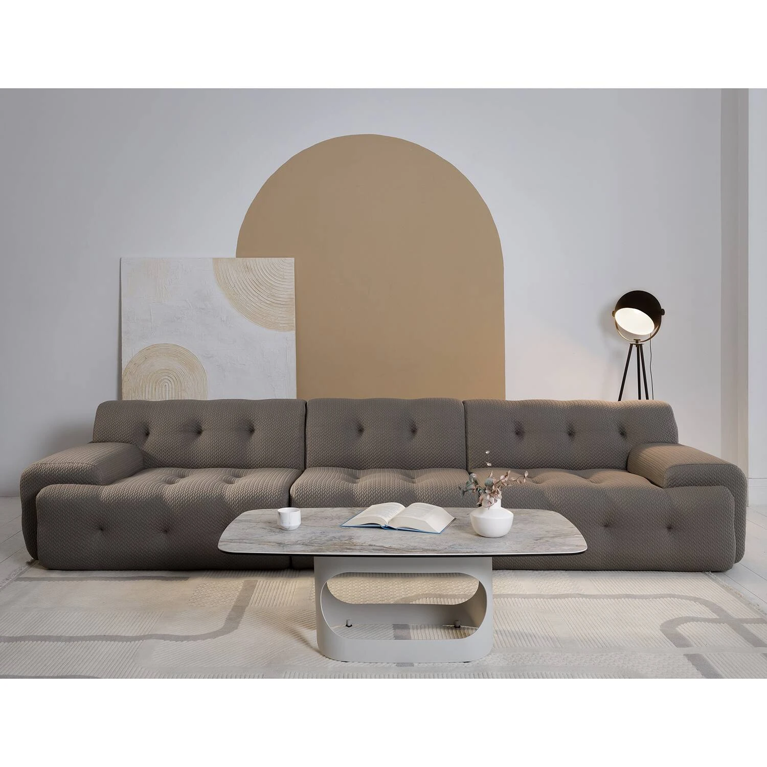 Диван модульний безкаркасний Vetro Орегон сірий
