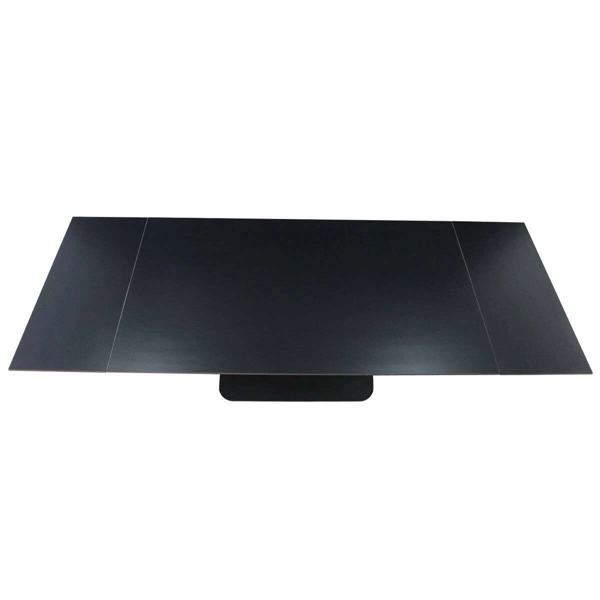 Стіл обідній розкладний Ovidio Ceramic 160-240x90x76 чорний матовий/чорний каркас