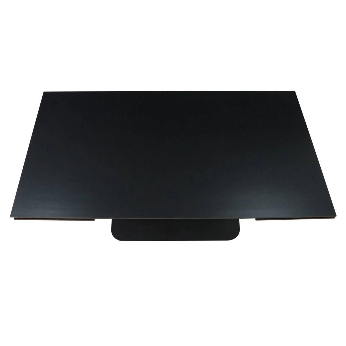 Стіл обідній розкладний Ovidio Ceramic 160-240x90x76 чорний матовий/чорний каркас