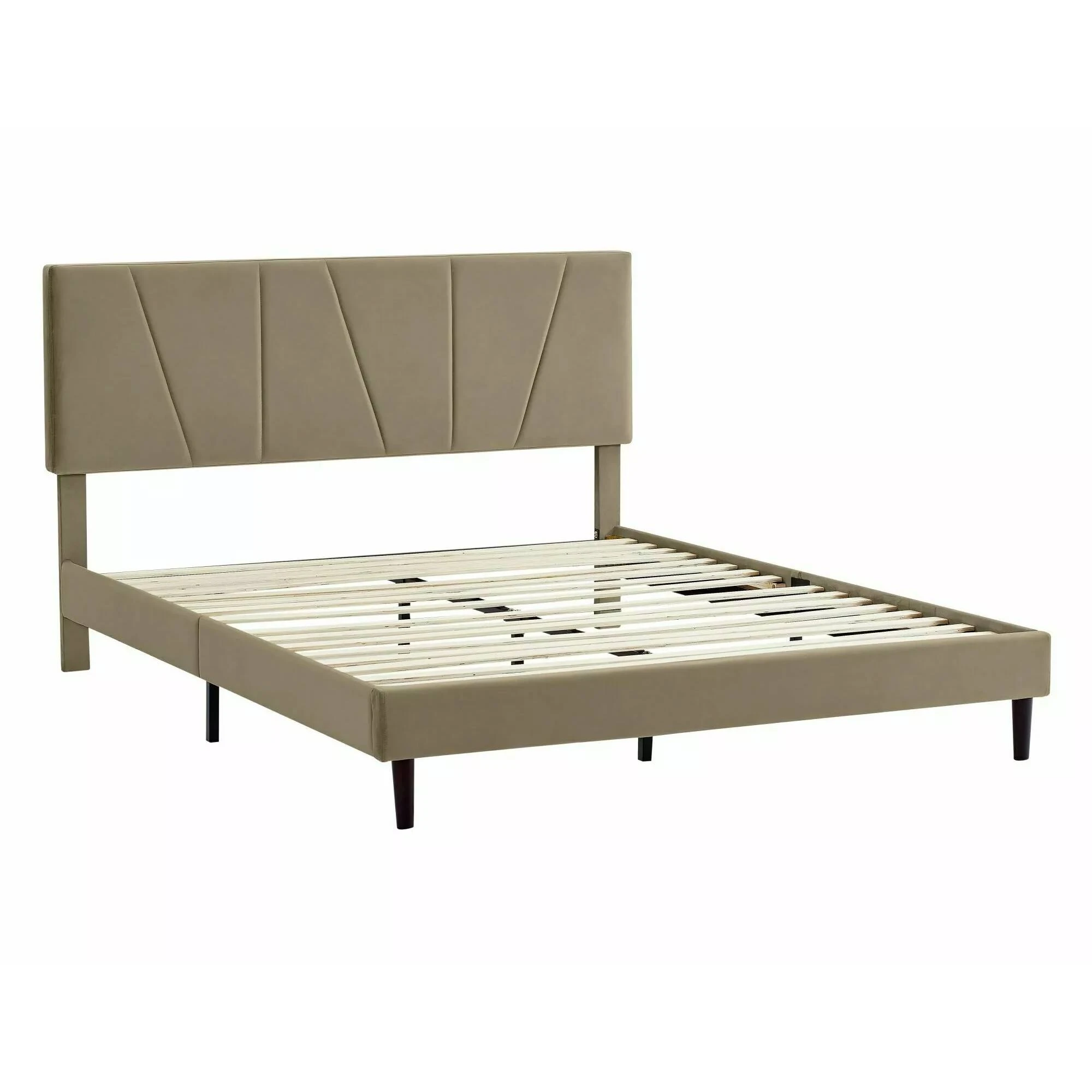 Ліжко полуторне Signal SAVANA VELVET 140X200 Бежевий BLUVEL 28 SAVANAV140BE