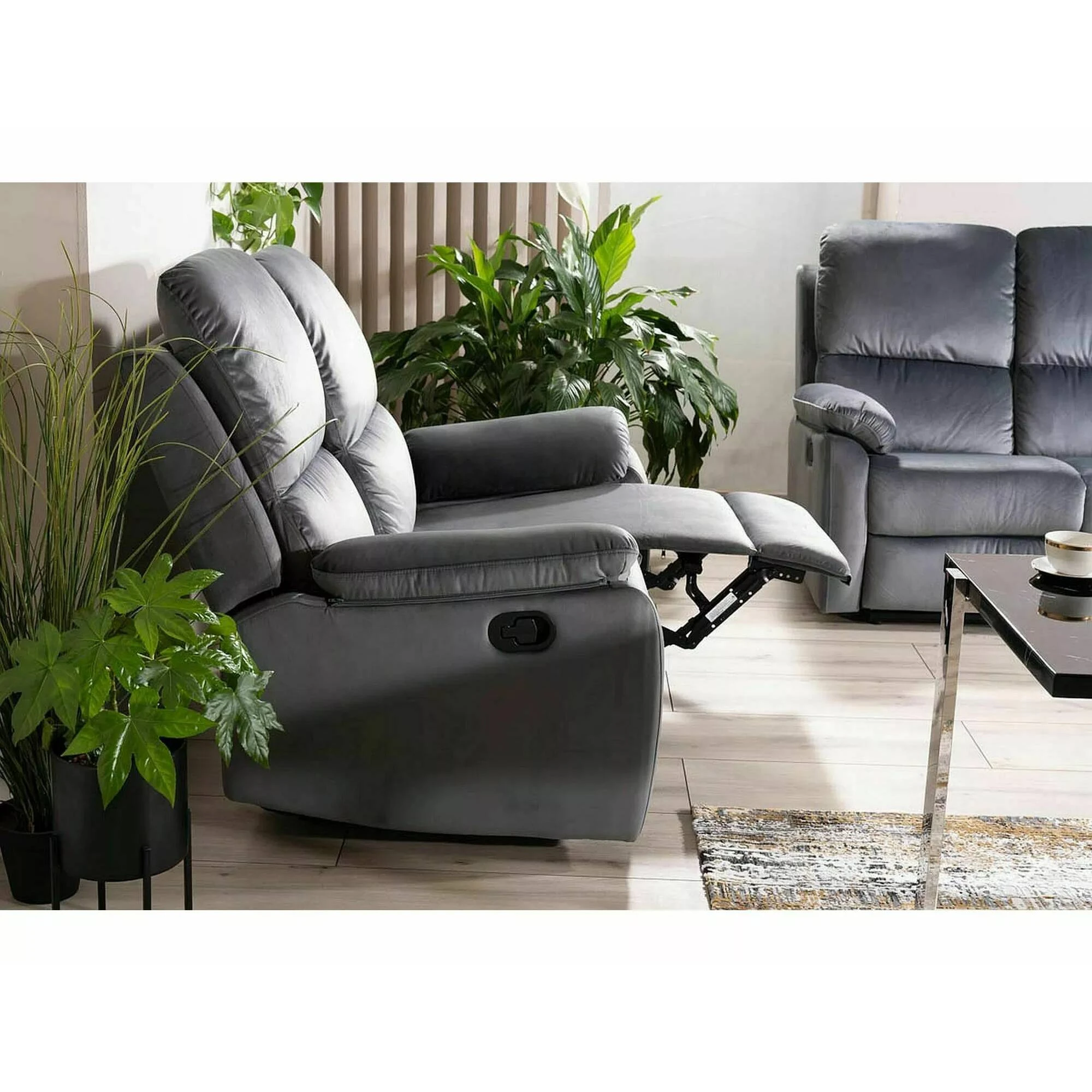 Диван-софа розкладна Signal SPENCER 2 VELVET сіра BL.14 SPENCER2VSZ