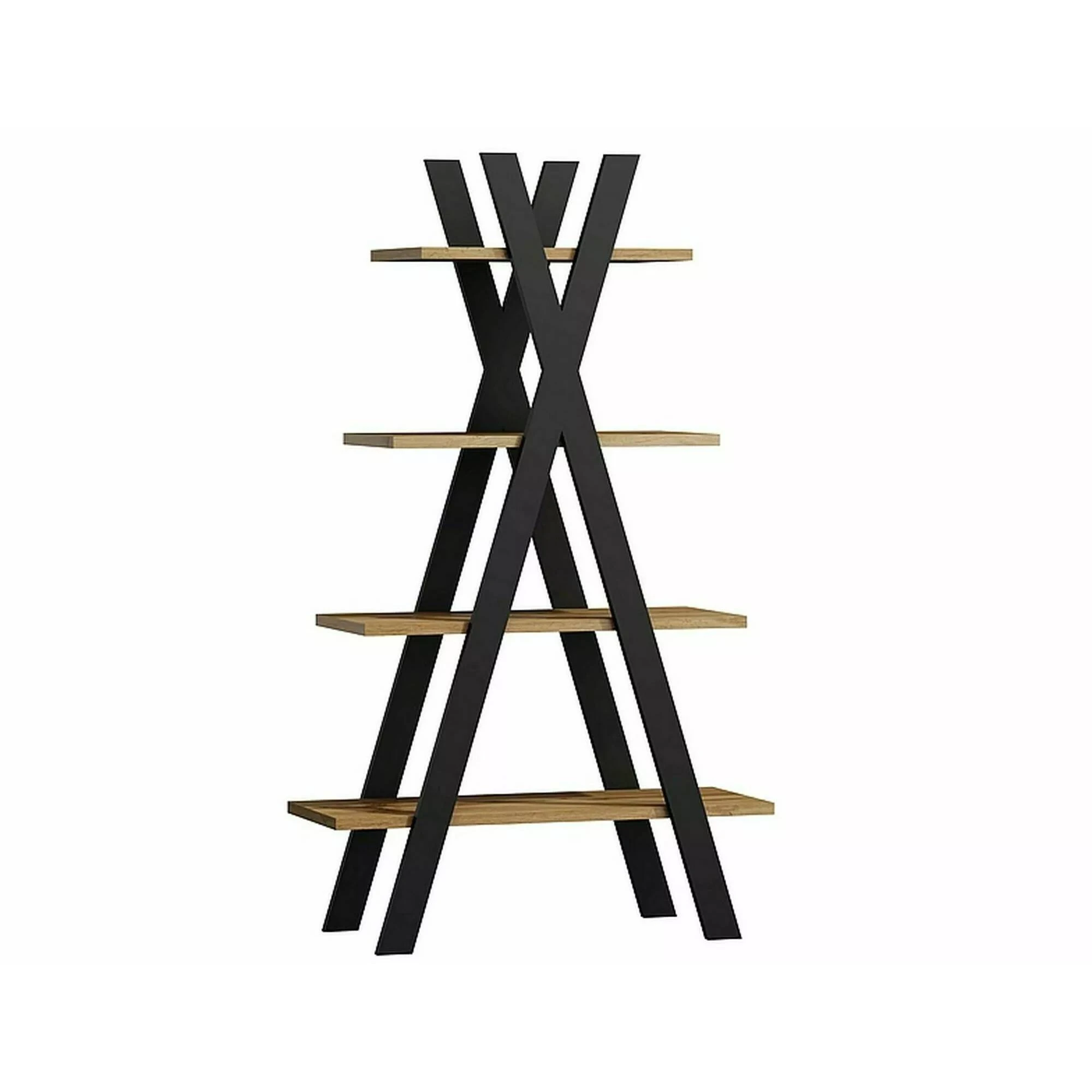 Стелаж Signal TIPI дуб вотан / чорний 136x80 TIPIDWC