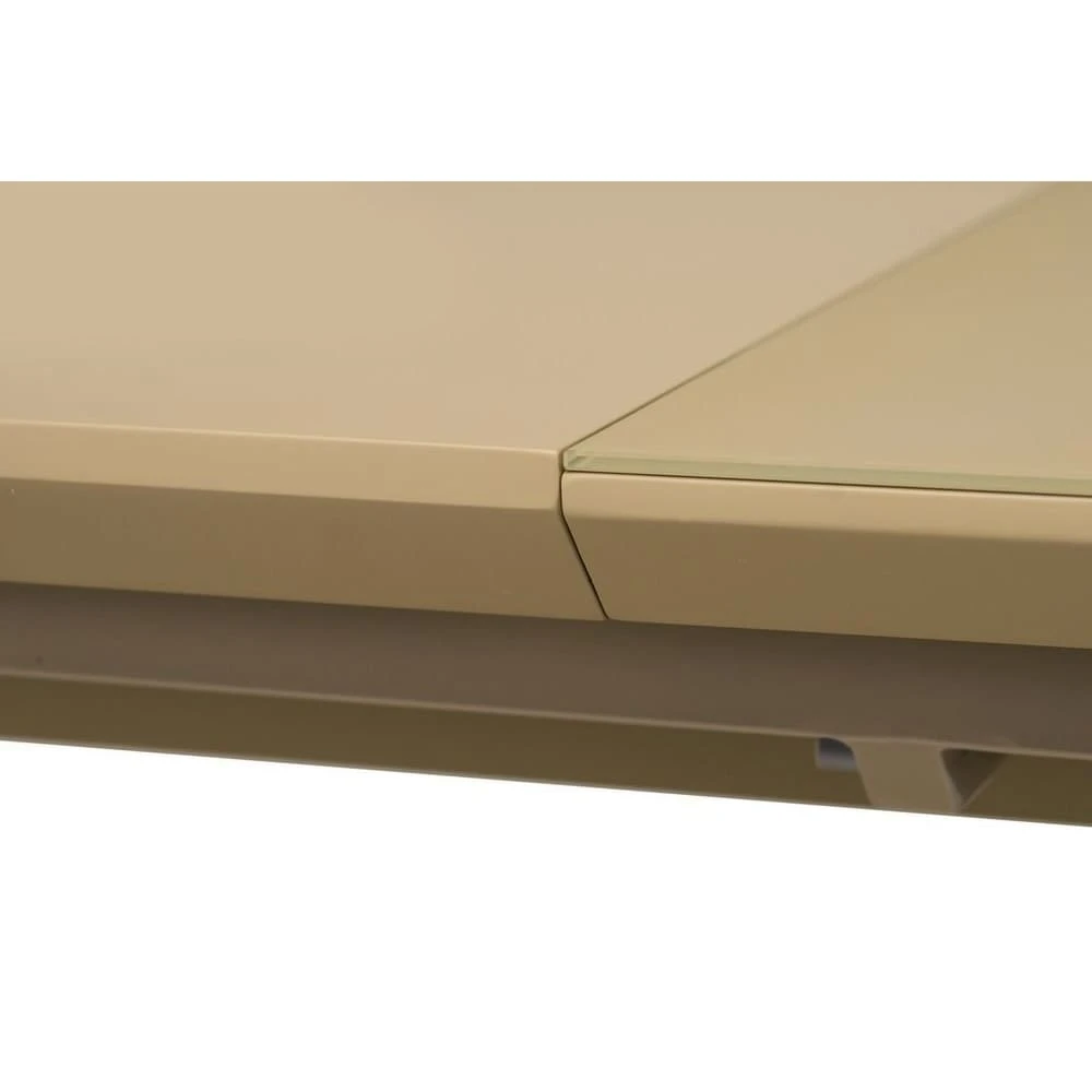 Стіл обідній розкладний Vetro TML-765-1 капучіно 120-160x80x76 (МДФ/скло+метал)