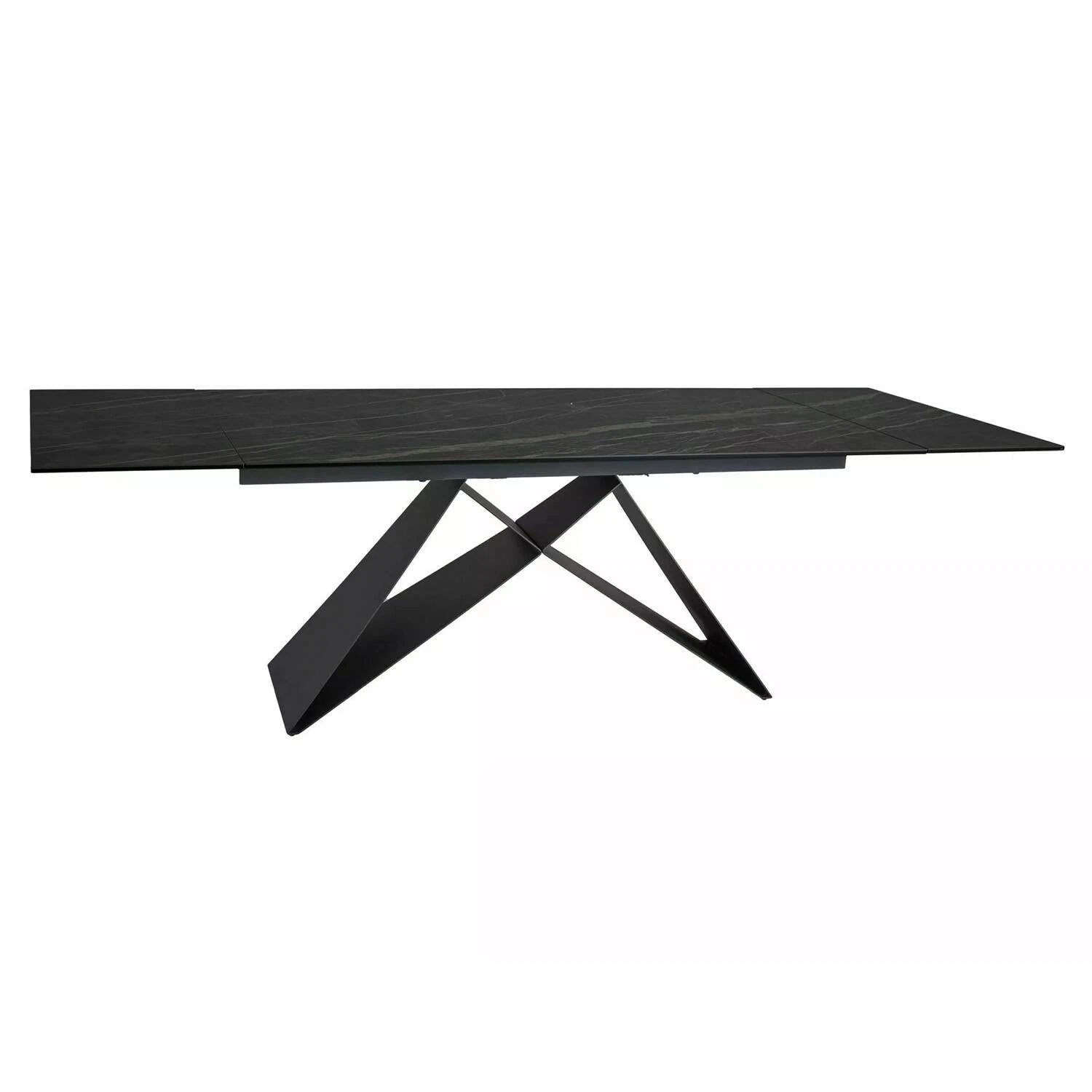 Стіл обідній розкладний Signal Westin Ceramic 160-240x90x77 чорний noir desire/чорний матовий