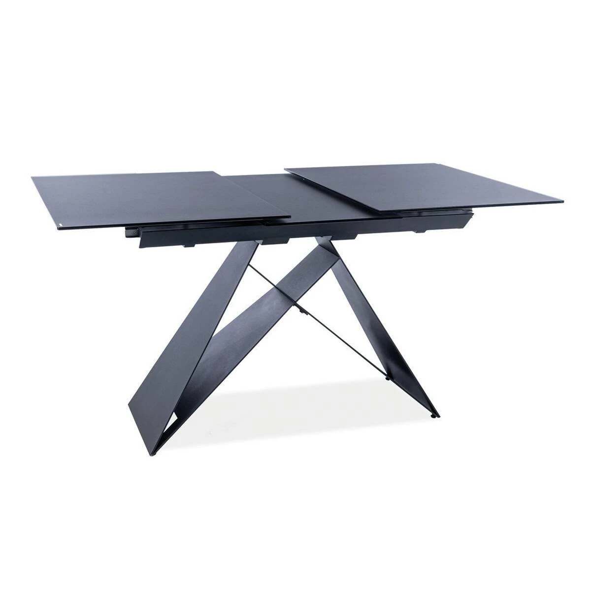 Стіл обідній розкладний Signal Westin SG 120-160x80x76 чорний/чорний матовий