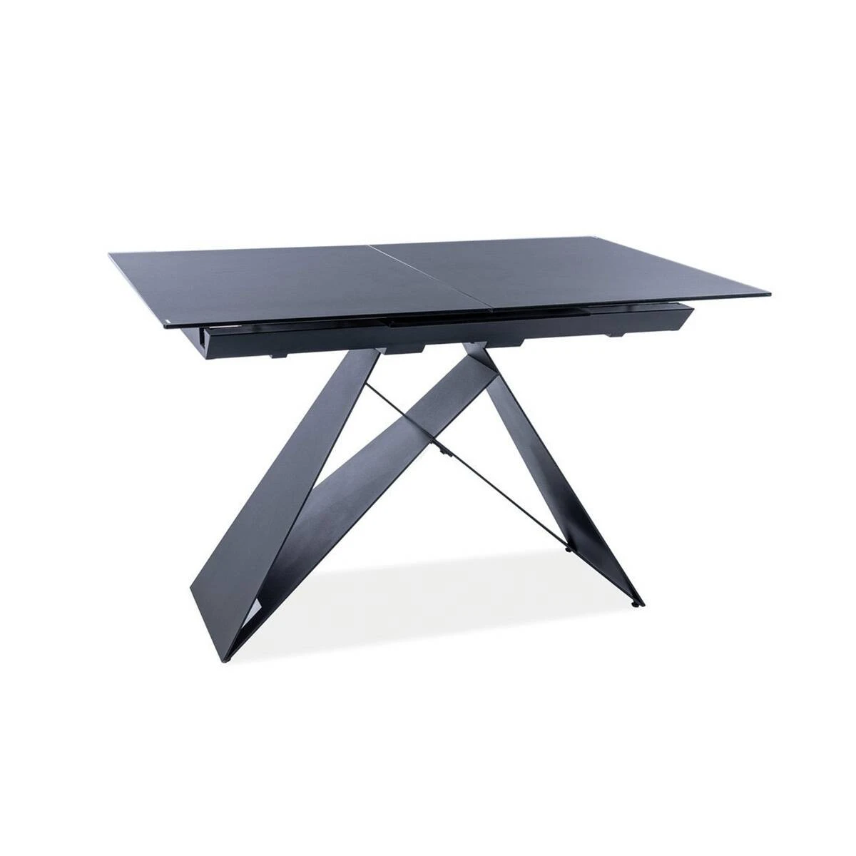 Стіл обідній розкладний Signal Westin SG 120-160x80x76 чорний/чорний матовий