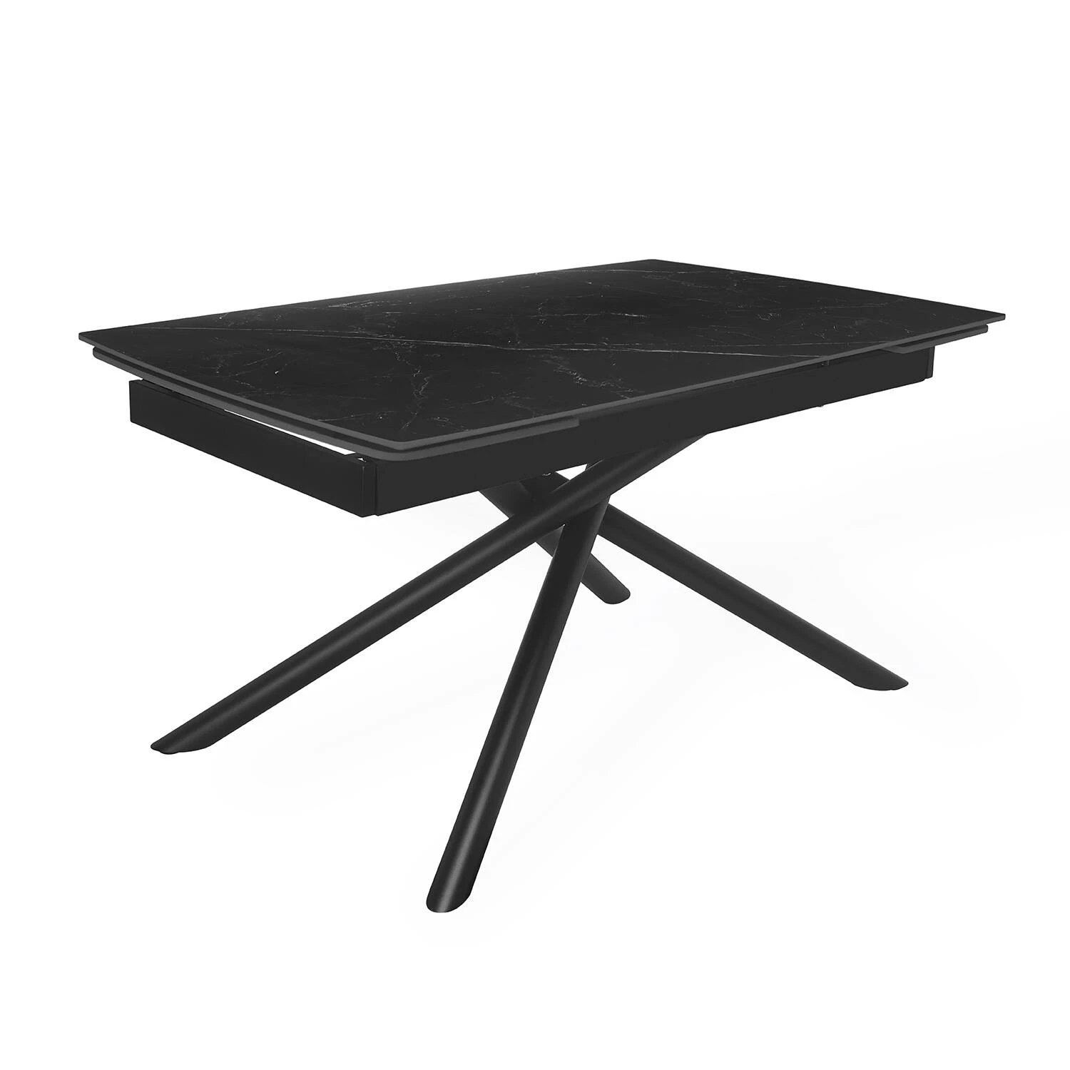 Стіл обідній розкладний Bjorn Philip 140-200х90х75 Shakespeare Black Matt