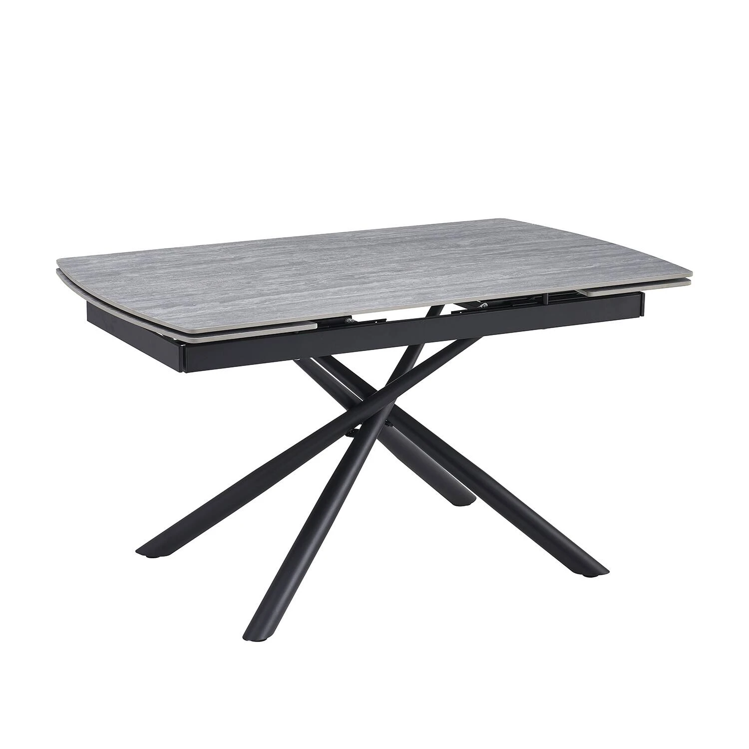 Стіл обідній розкладний Bjorn Philip 140-200х90х76 Grey Travertine matt