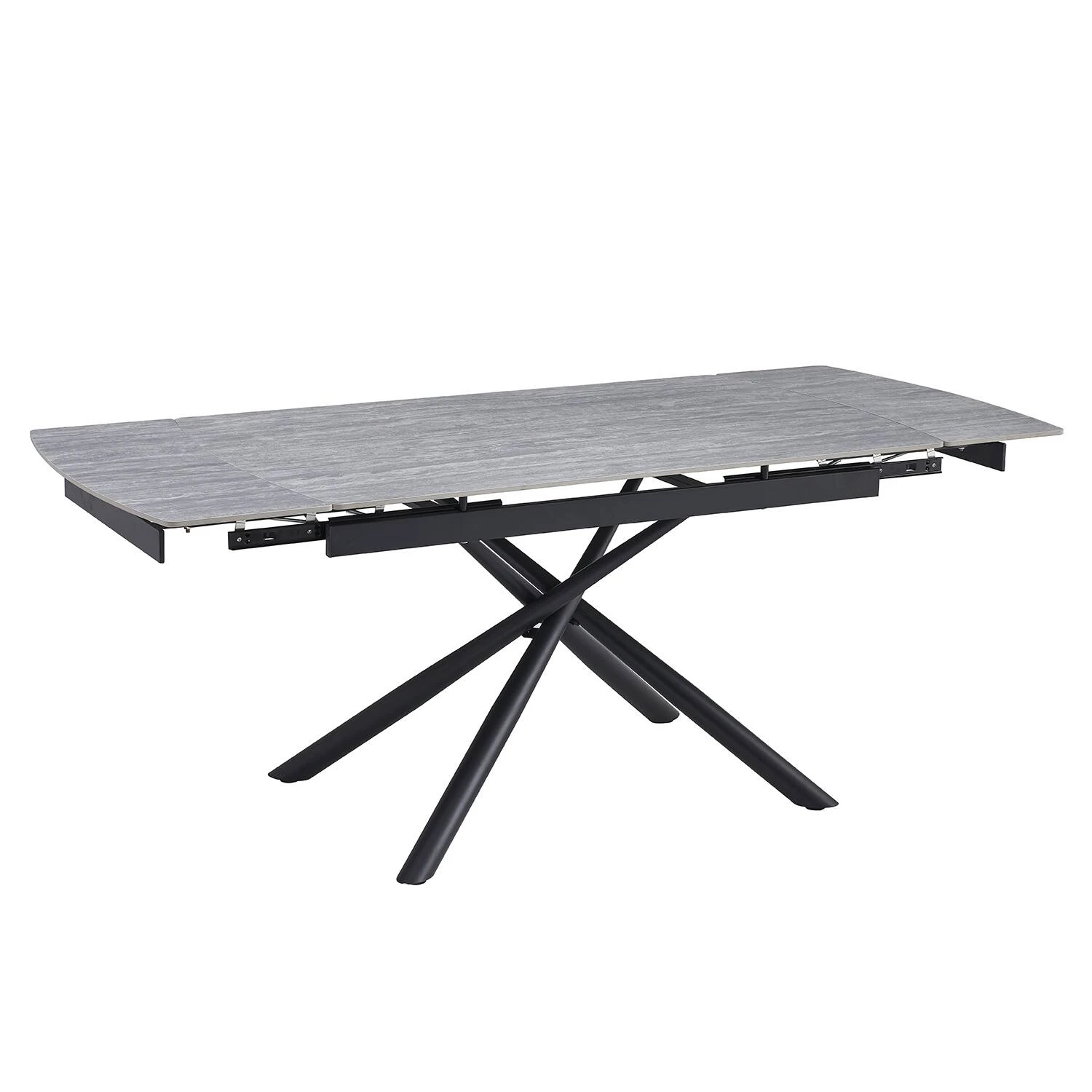 Стіл обідній розкладний Bjorn Philip 140-200х90х76 Grey Travertine matt