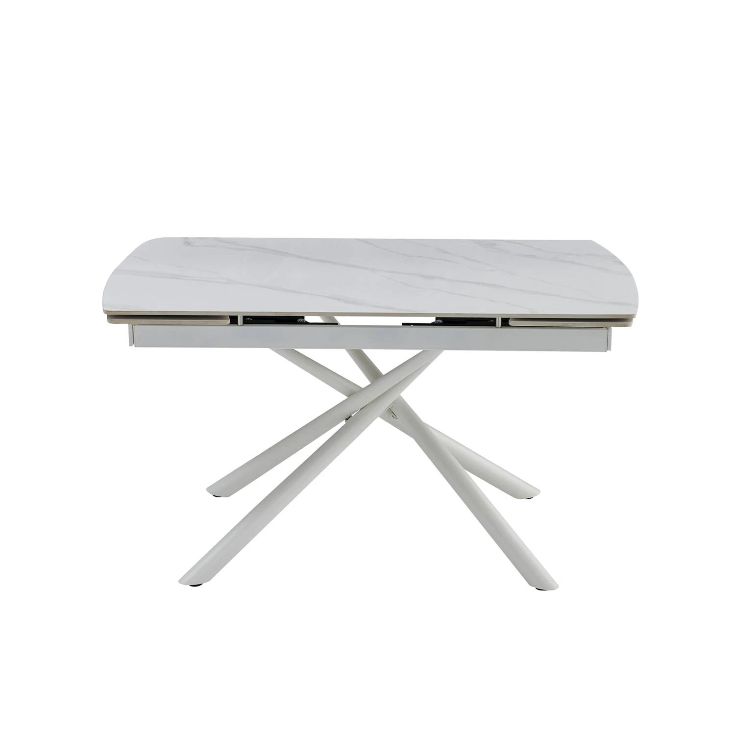 Стіл обідній розкладний Bjorn Philip 140-200х90х76 Snow white matt (white leg)