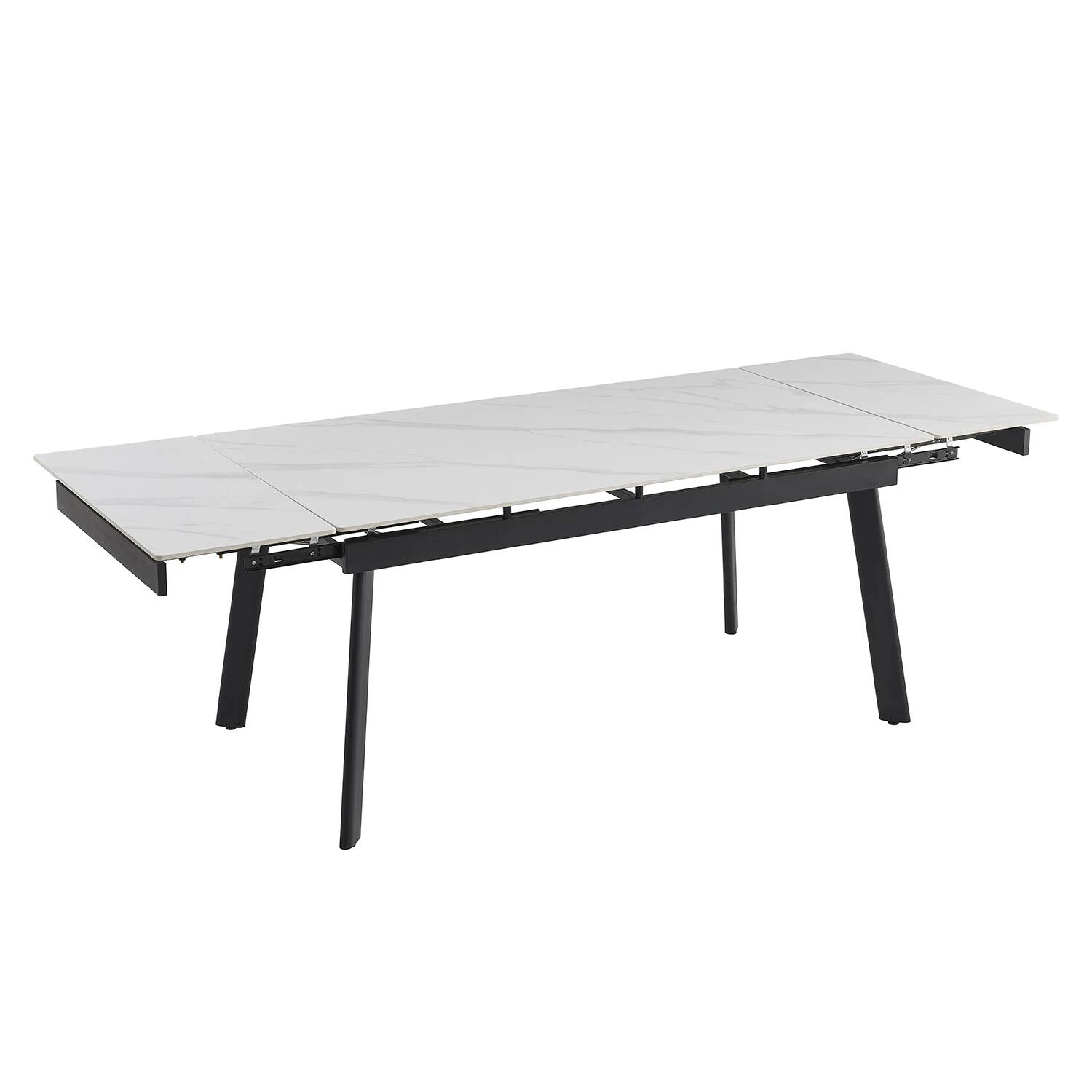 Стіл обідній розкладний Bjorn Velvet 160-240х90х76 Snow White Matt