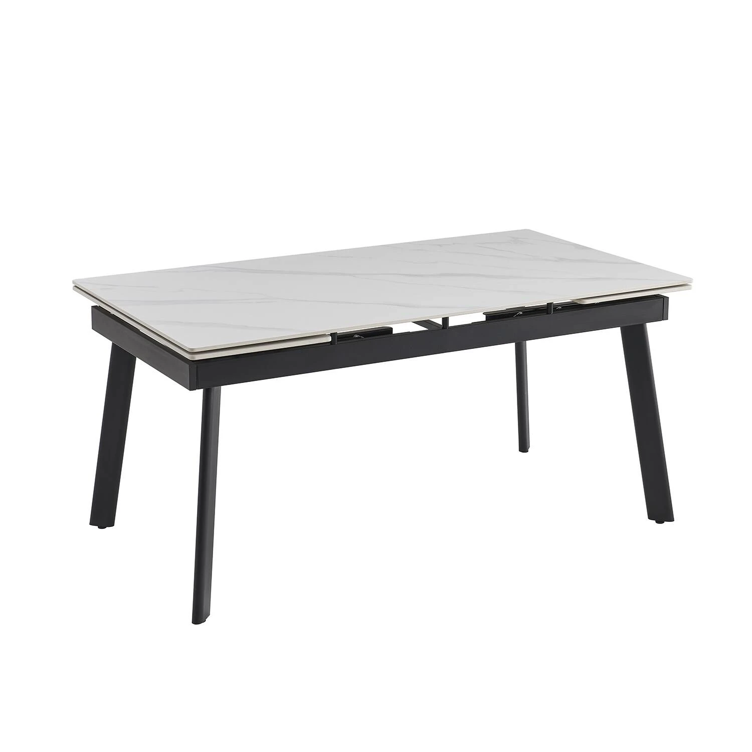 Стіл обідній розкладний Bjorn Velvet 160-240х90х76 Snow White Matt