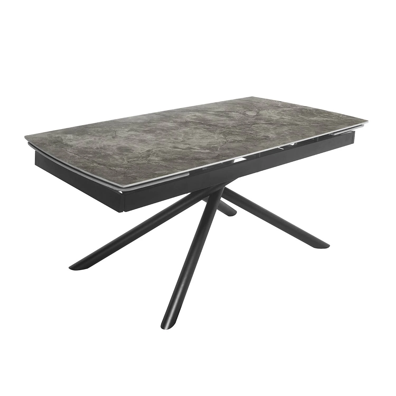 Стіл обідній розкладний Bjorn Philip 160-220х90х75 Baolai Grey Glossy