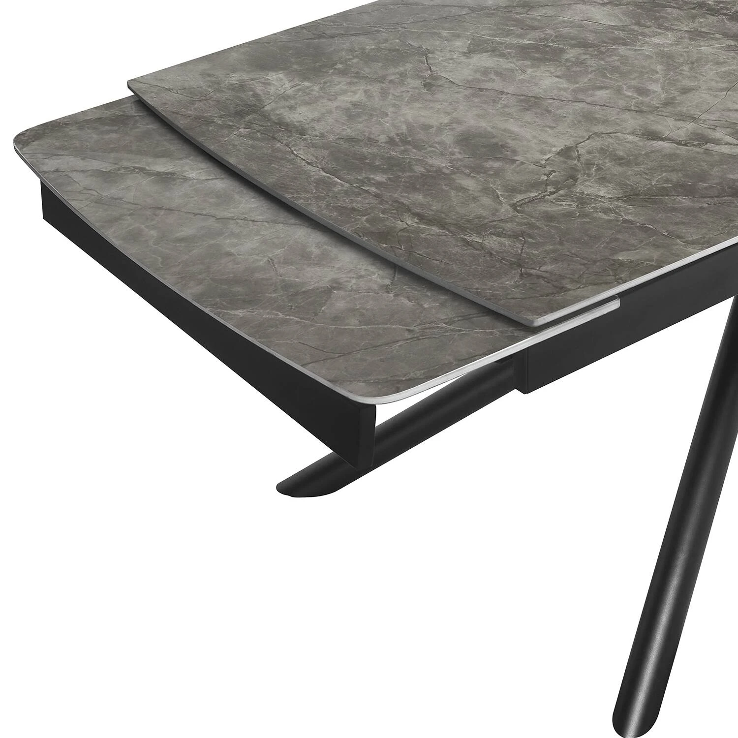 Стіл обідній розкладний Bjorn Philip 160-220х90х75 Baolai Grey Glossy